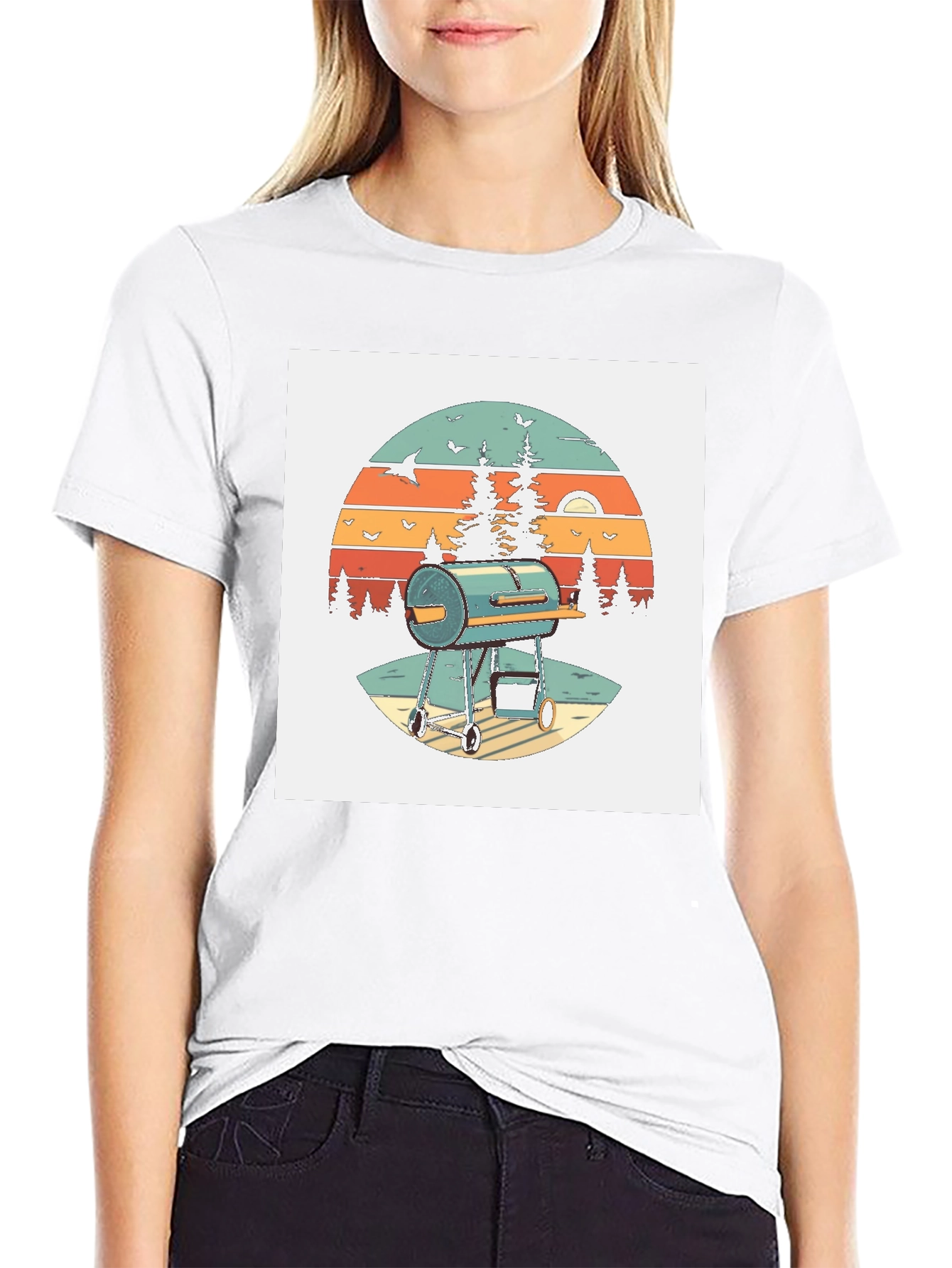 Retro BBQ Grill T-Shirt