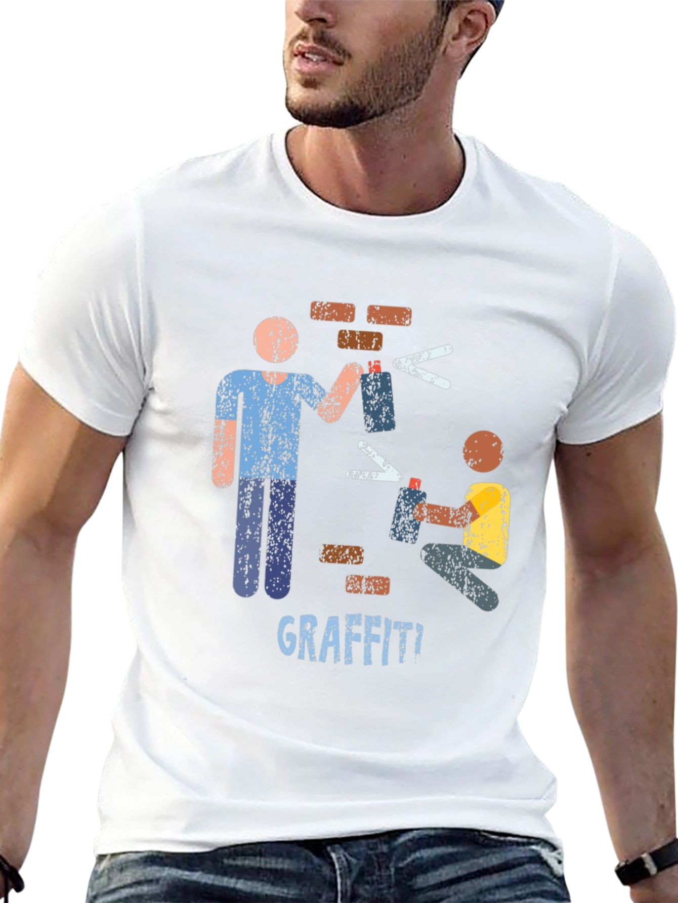 Graffiti Artist Graphic T-Shirt Urban Art Tee
