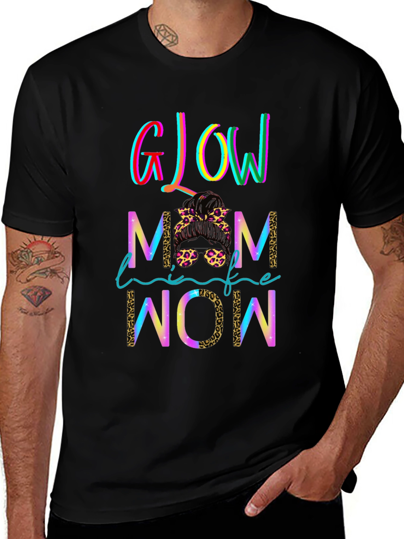 Glow Mom Life Wow T-Shirt