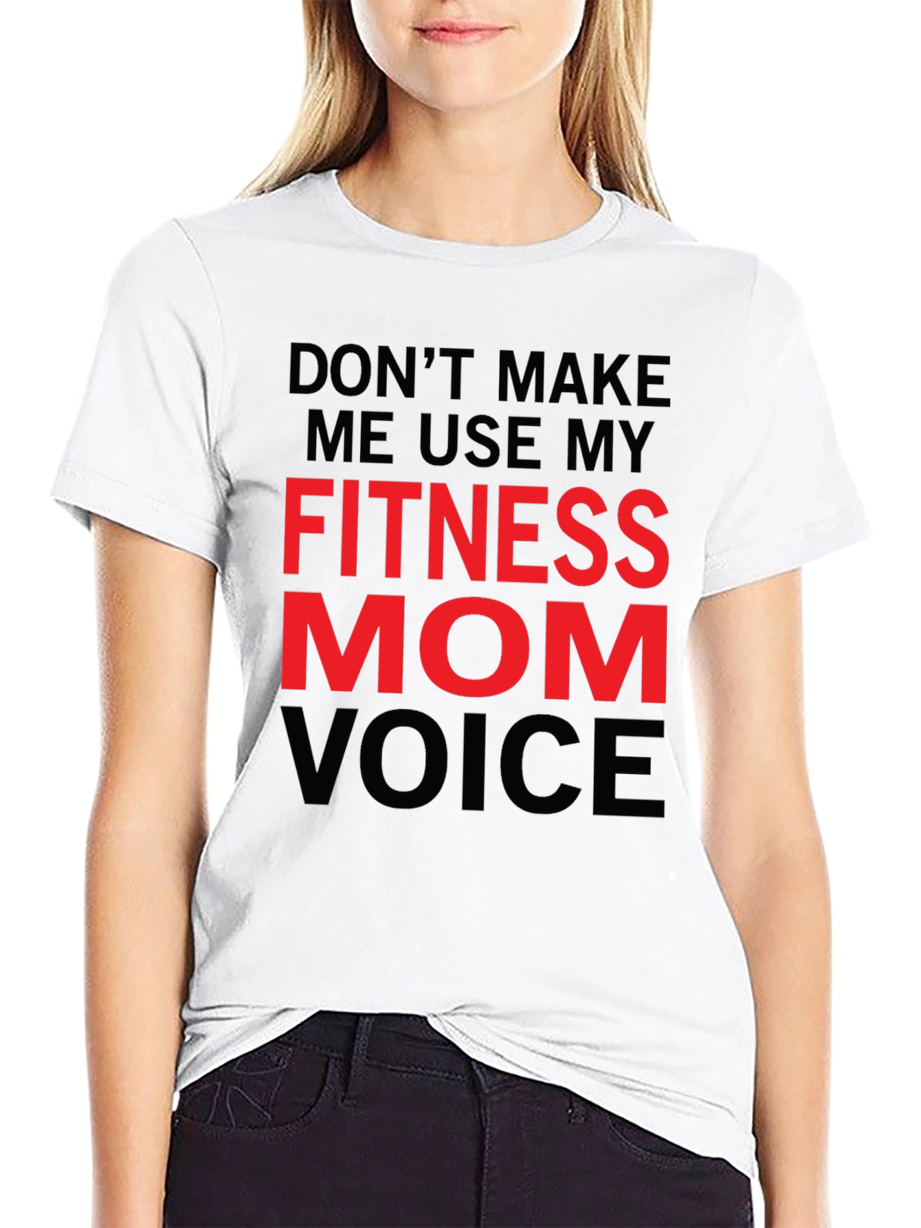 Fitness Mom Voice T-Shirt - Gym Workout Tee