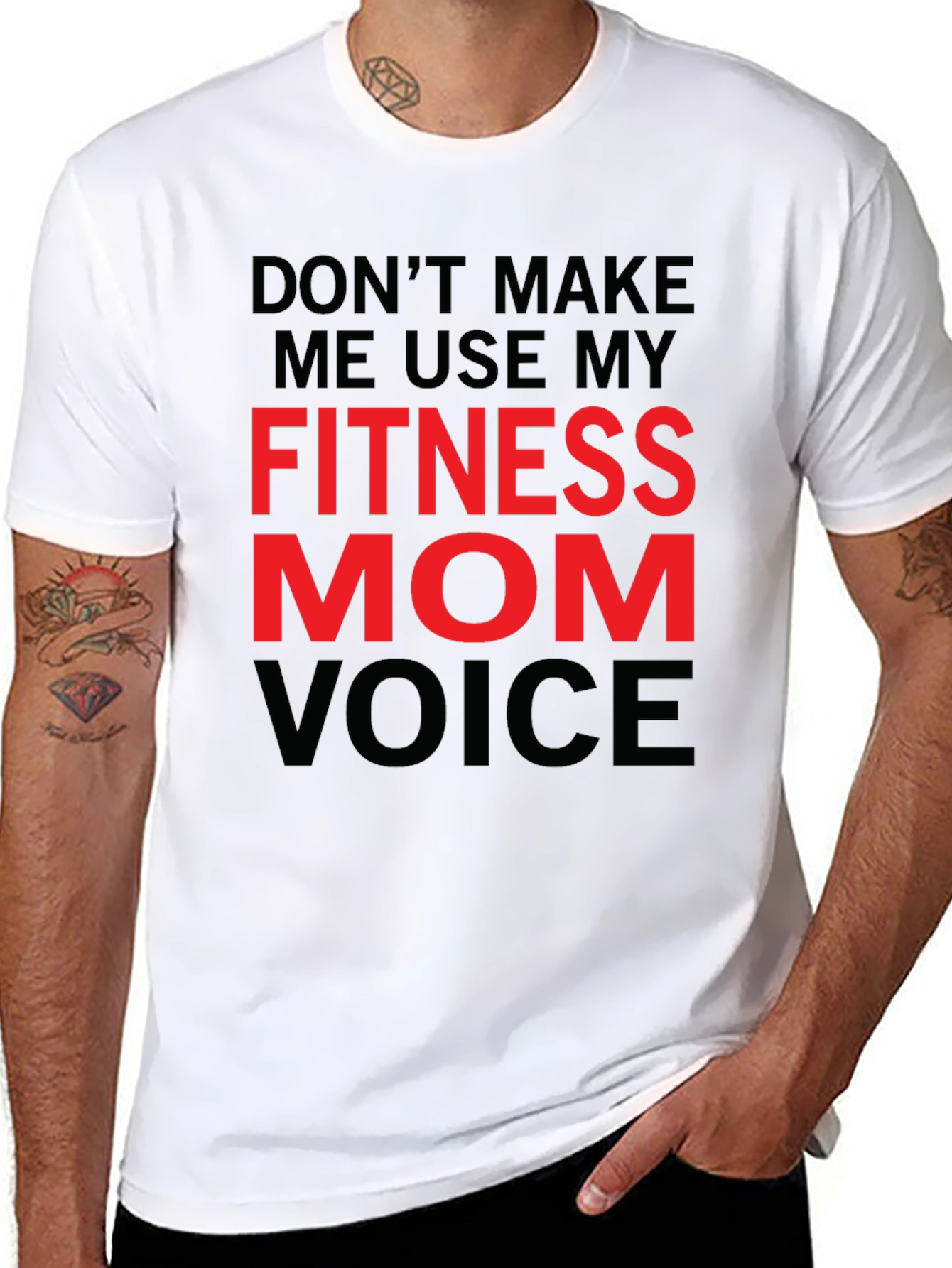 Fitness Mom Voice T-Shirt - Gym Workout Tee