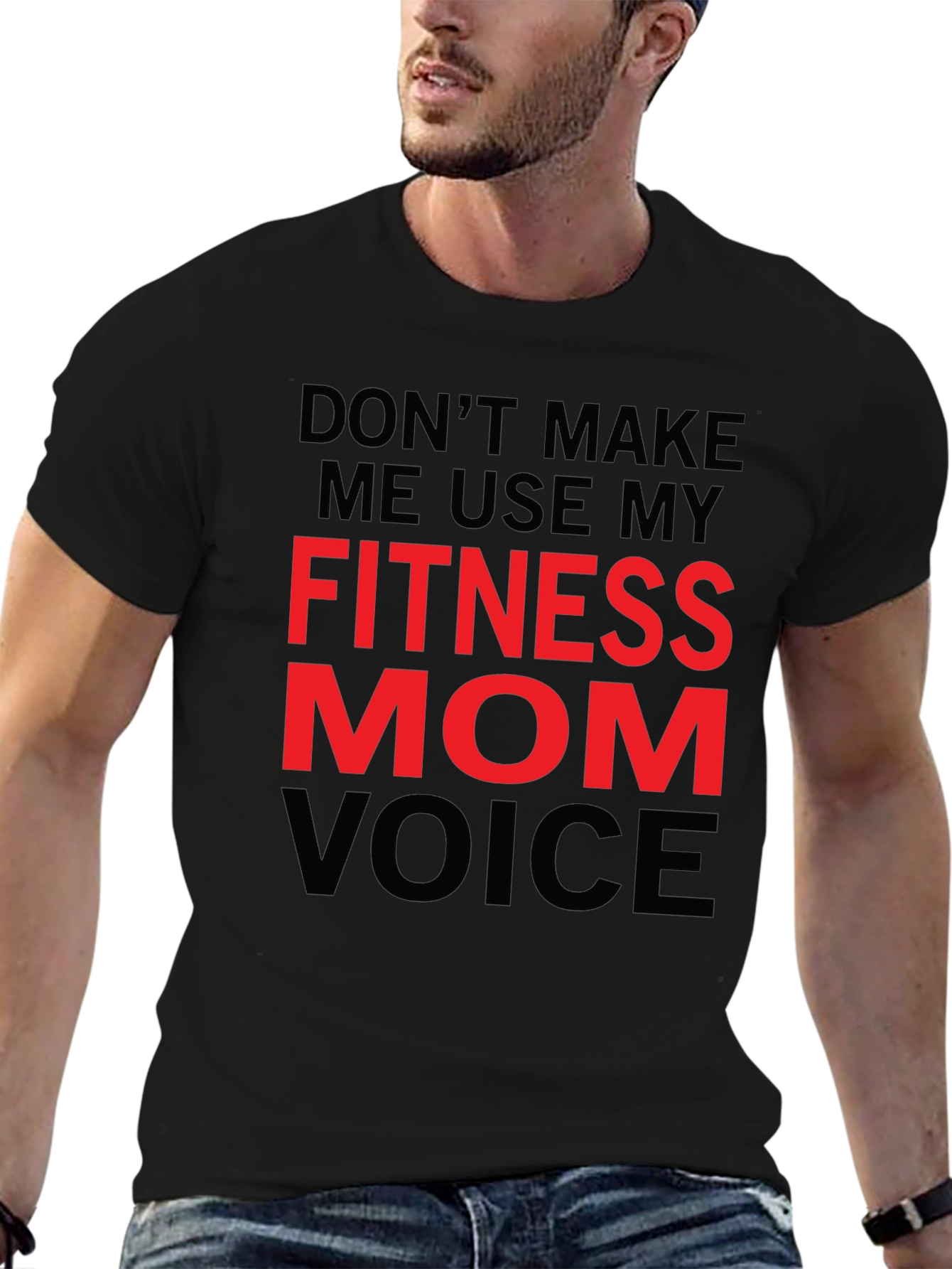 Fitness Mom Voice T-Shirt - Gym Workout Tee