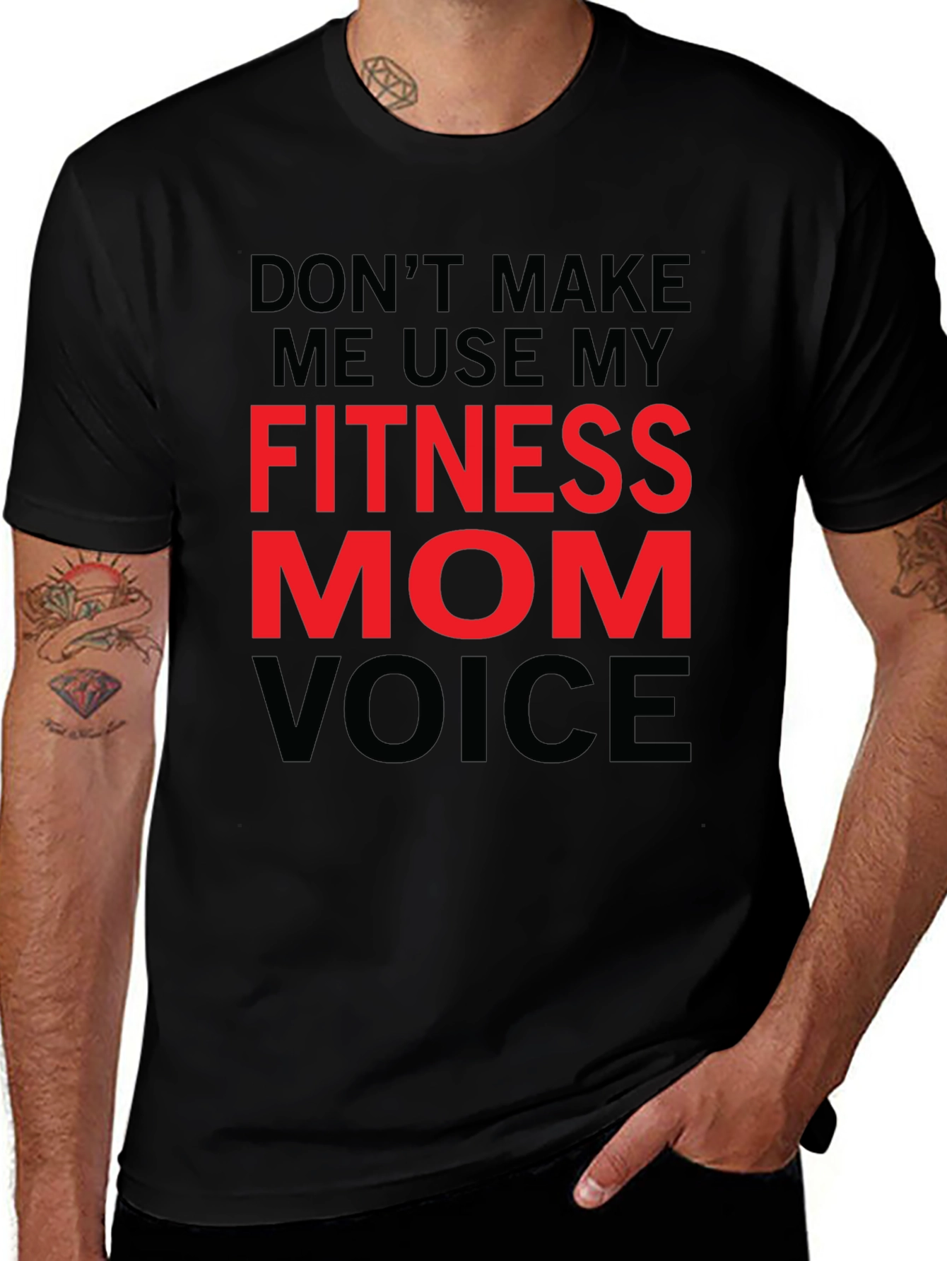 Fitness Mom Voice T-Shirt - Gym Workout Tee