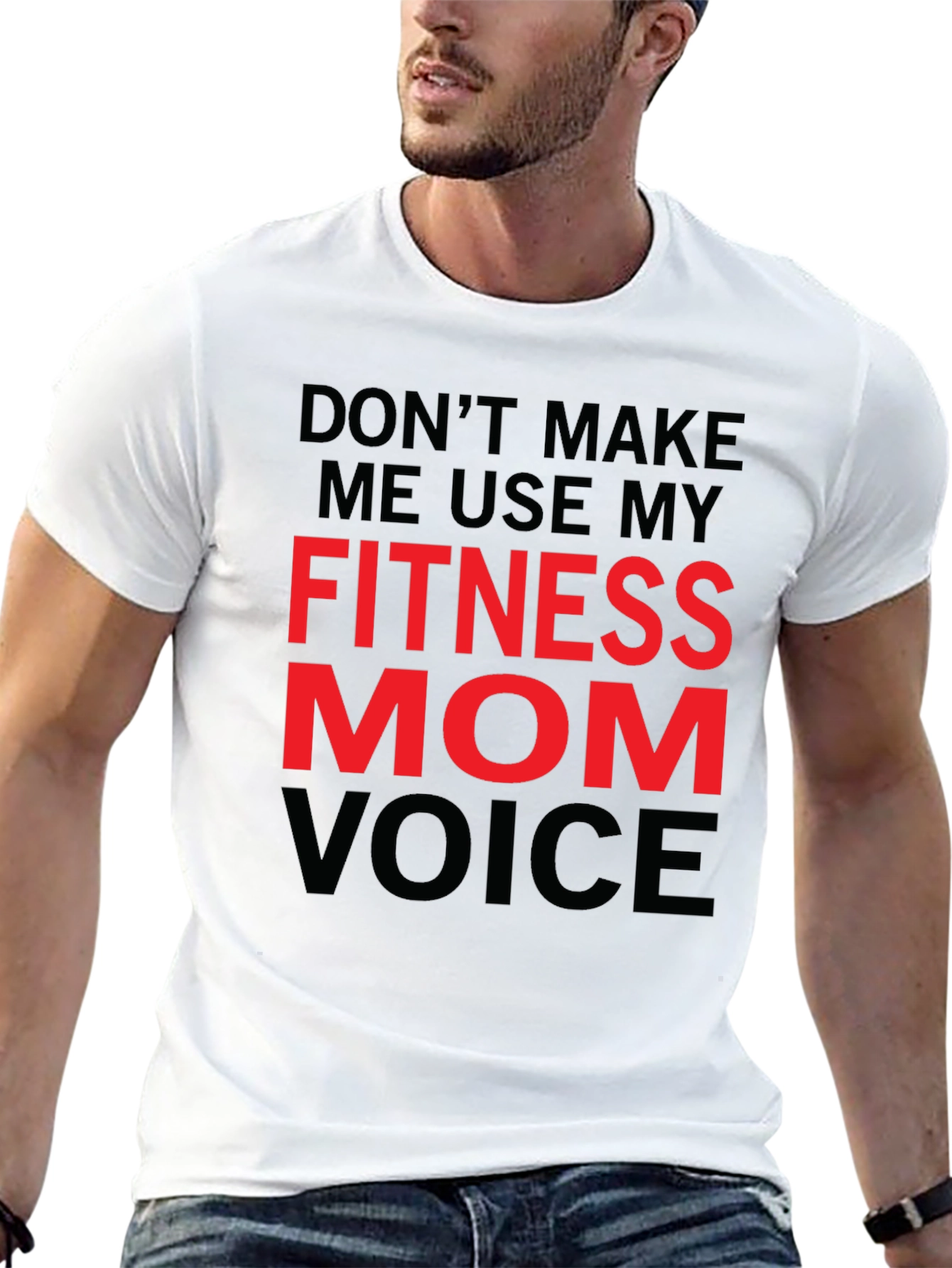 Fitness Mom Voice T-Shirt - Gym Workout Tee
