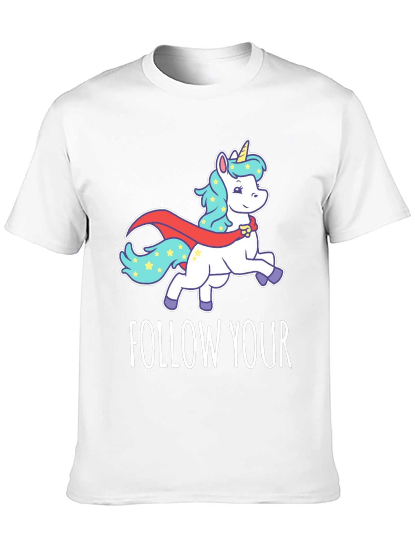 Follow Your Dreams Unicorn Graphic T-Shirt
