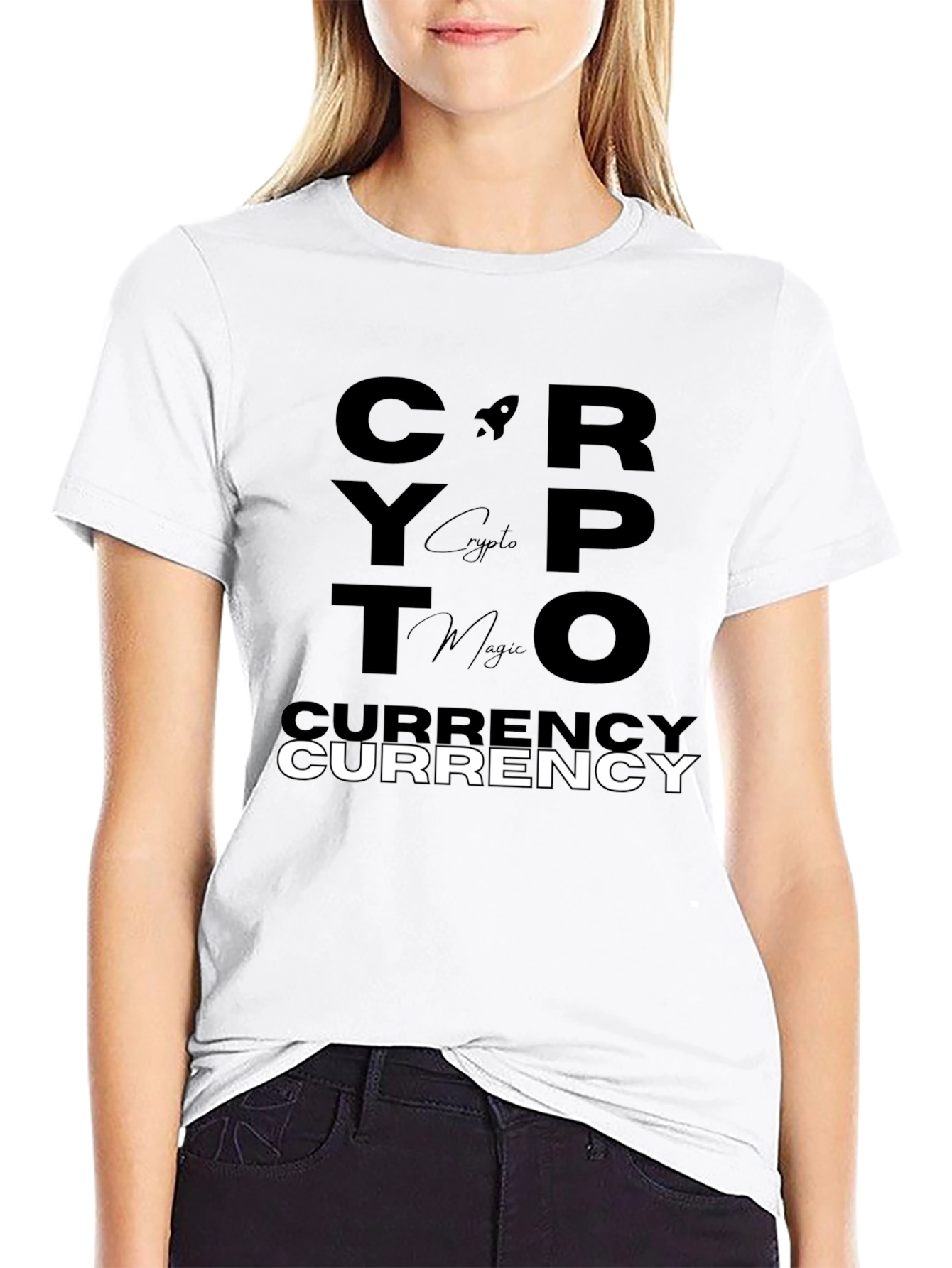 Crypto Currency T-Shirt - Black