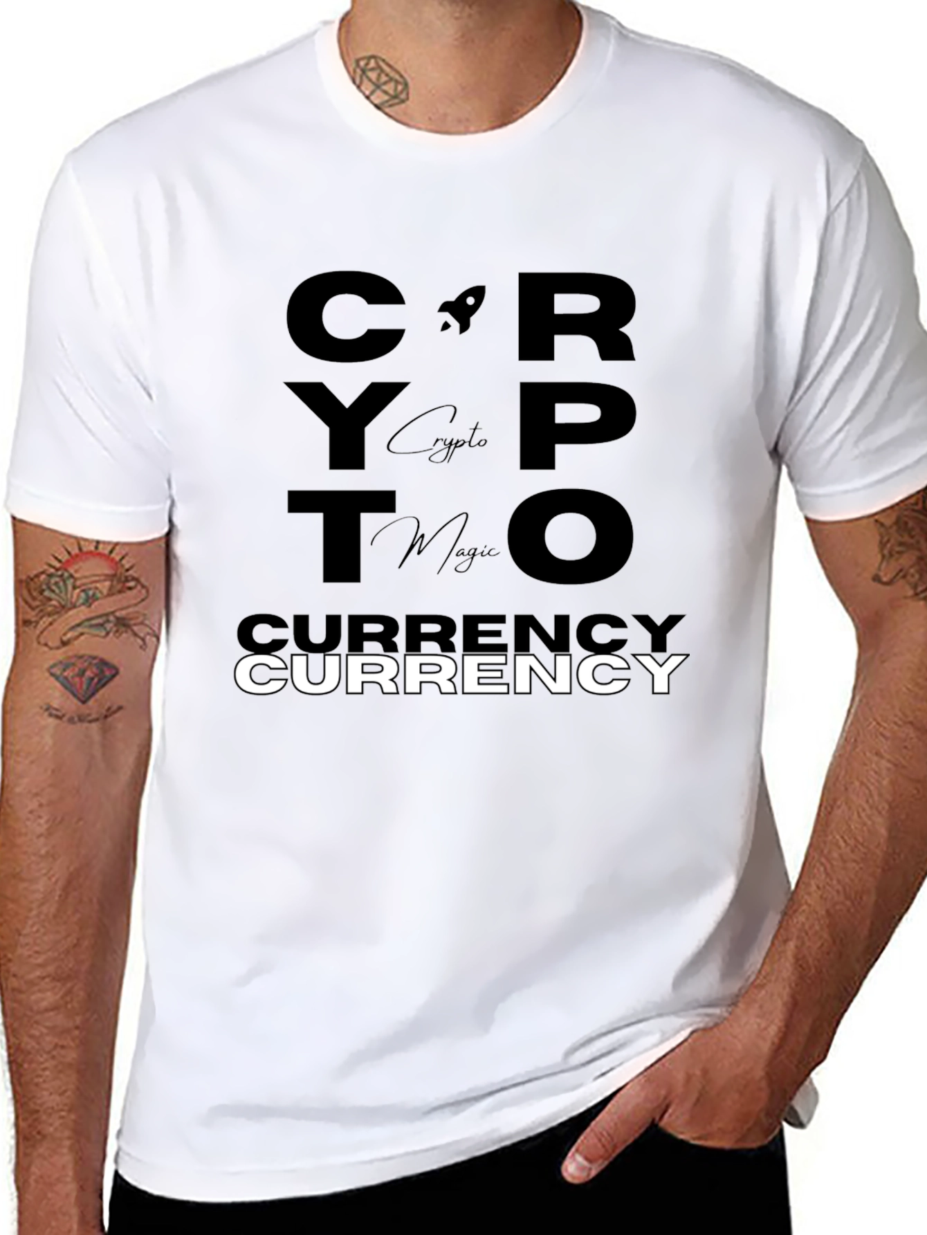 Crypto Currency T-Shirt - Black