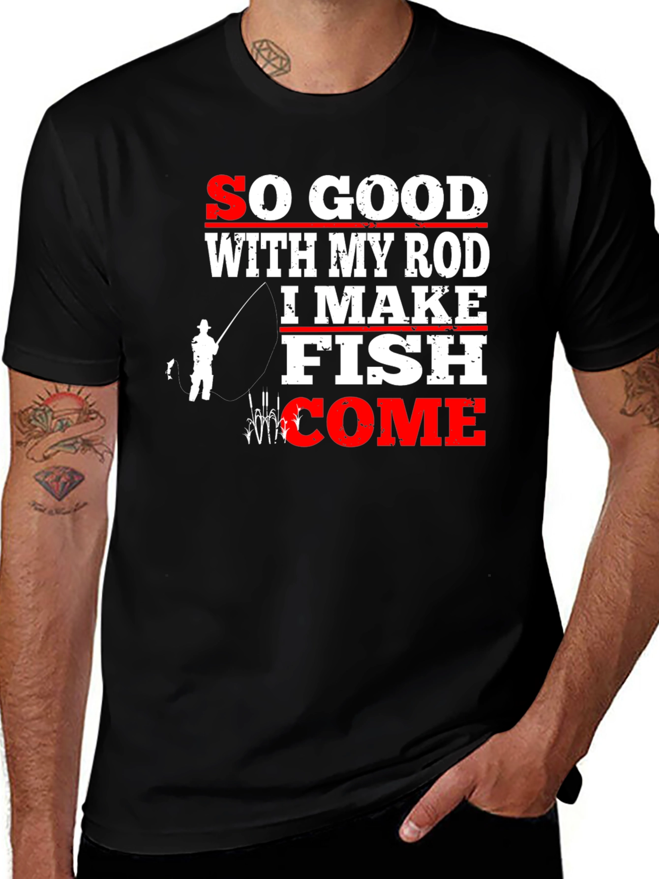 Funny Fishing T-Shirt - So Good With My Rod