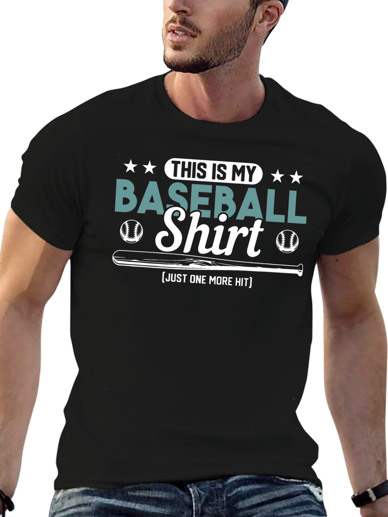 Baseball Shirt - Just One More Hit Tee