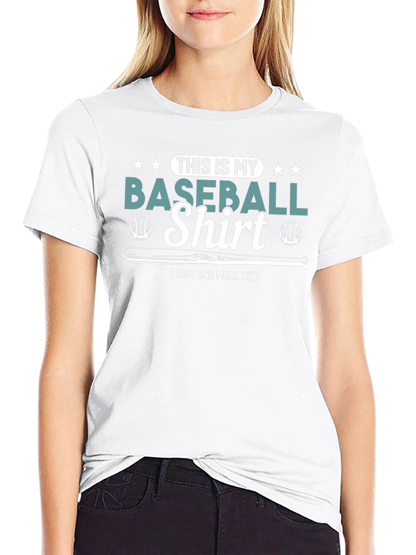 Baseball Shirt - Just One More Hit Tee