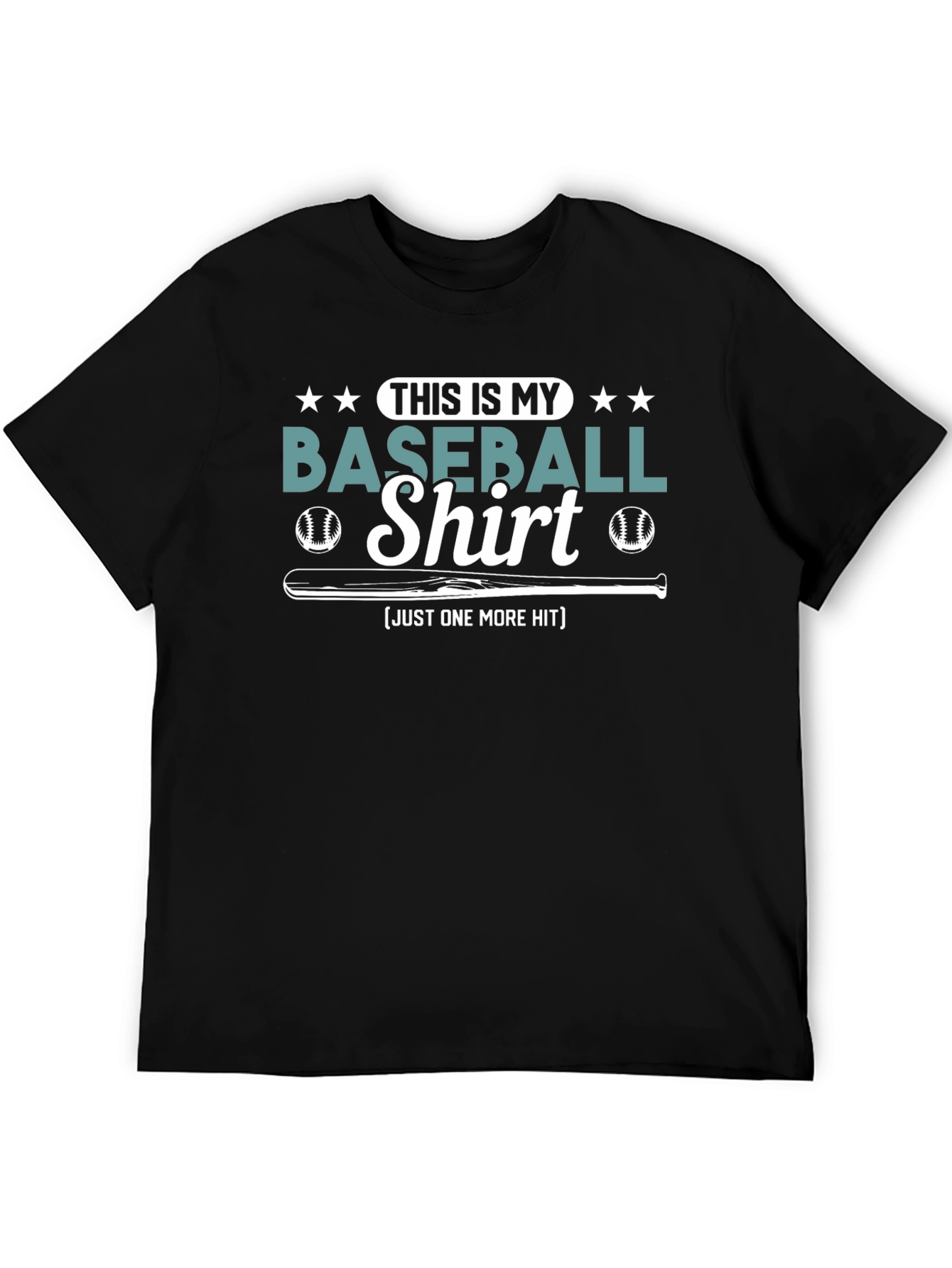 Baseball Shirt - Just One More Hit Tee