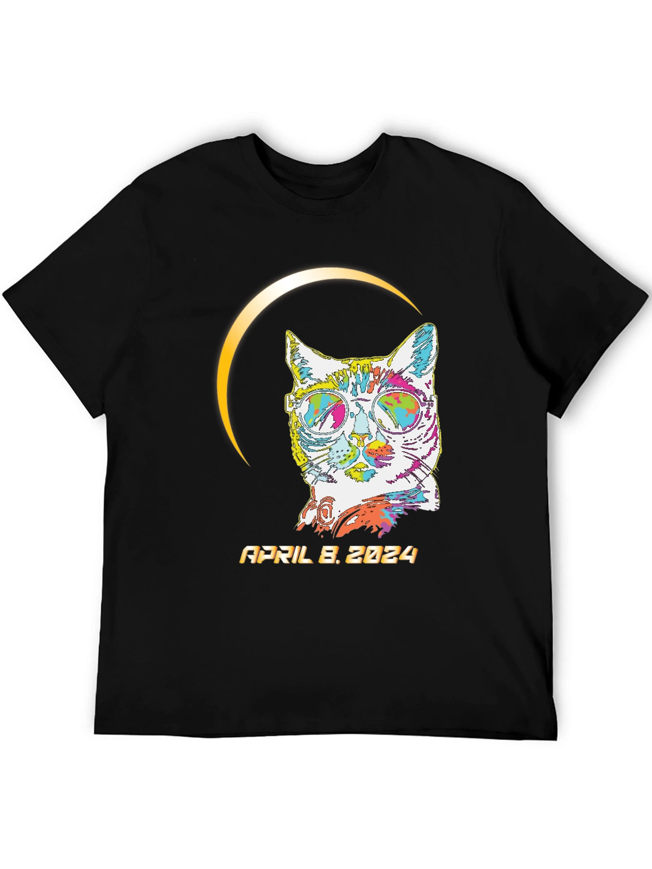 Eclipse Cat April 8 2024 T-Shirt