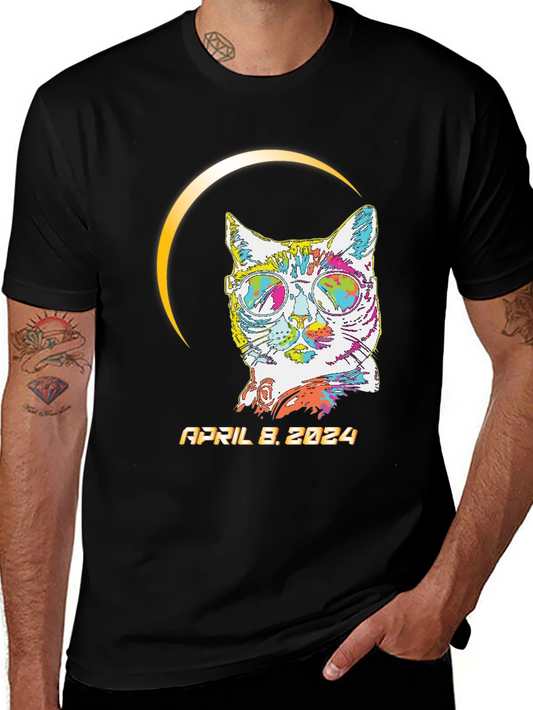 Eclipse Cat April 8 2024 T-Shirt