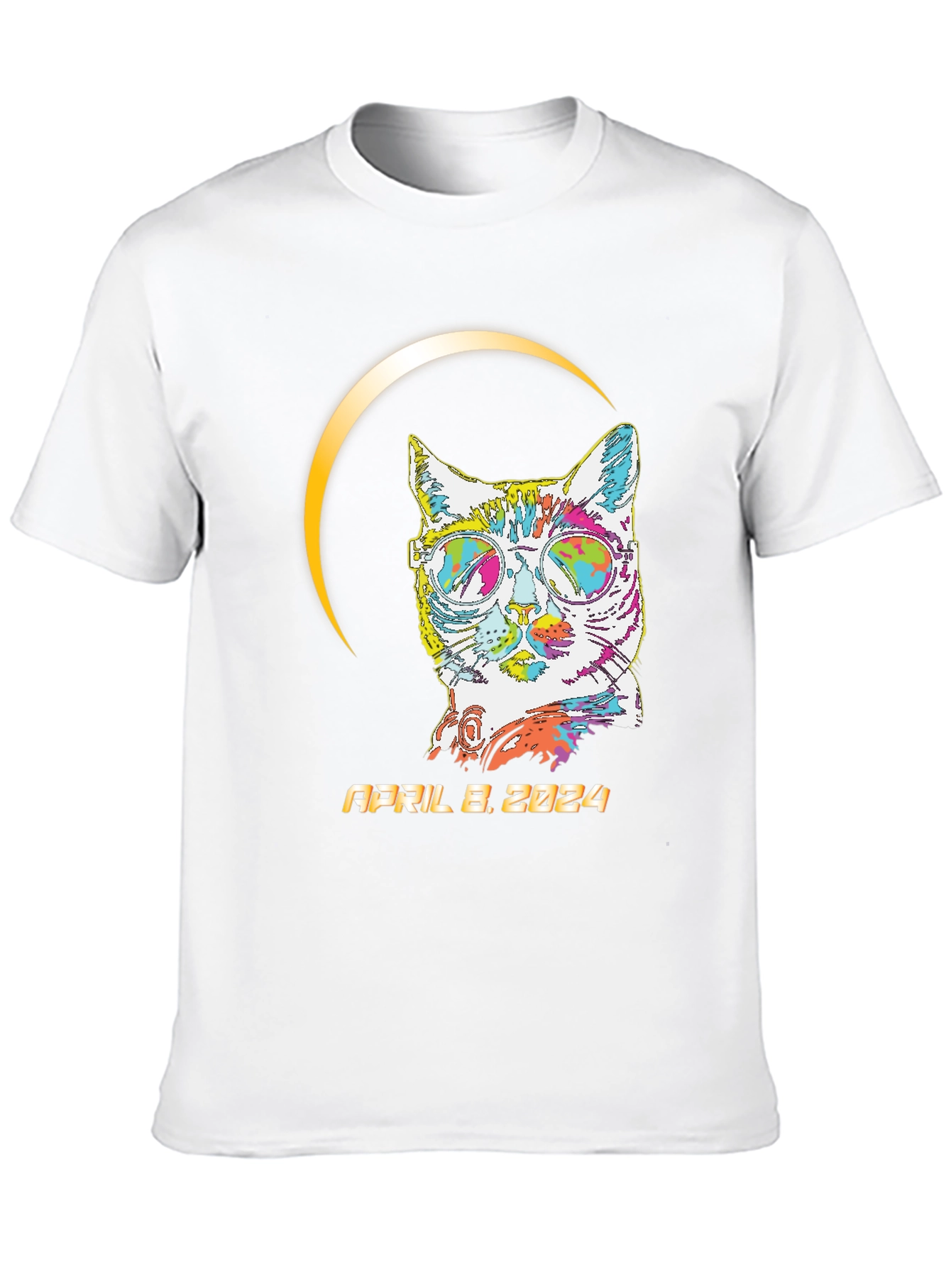 Eclipse Cat April 8 2024 T-Shirt