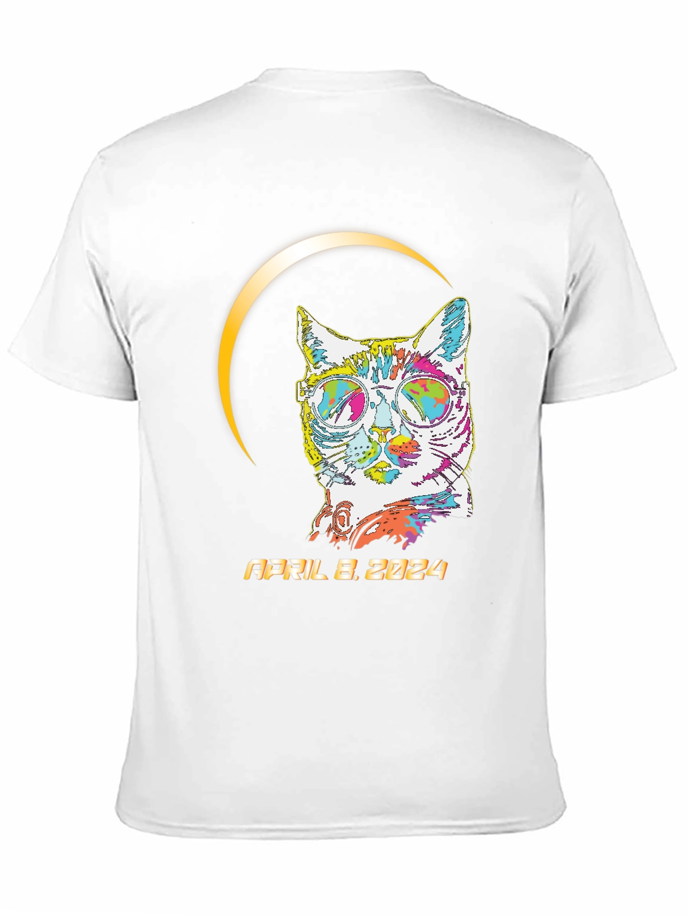 Eclipse Cat April 8 2024 T-Shirt