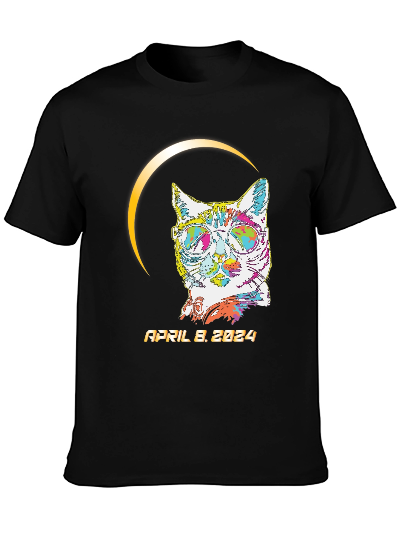 Eclipse Cat April 8 2024 T-Shirt