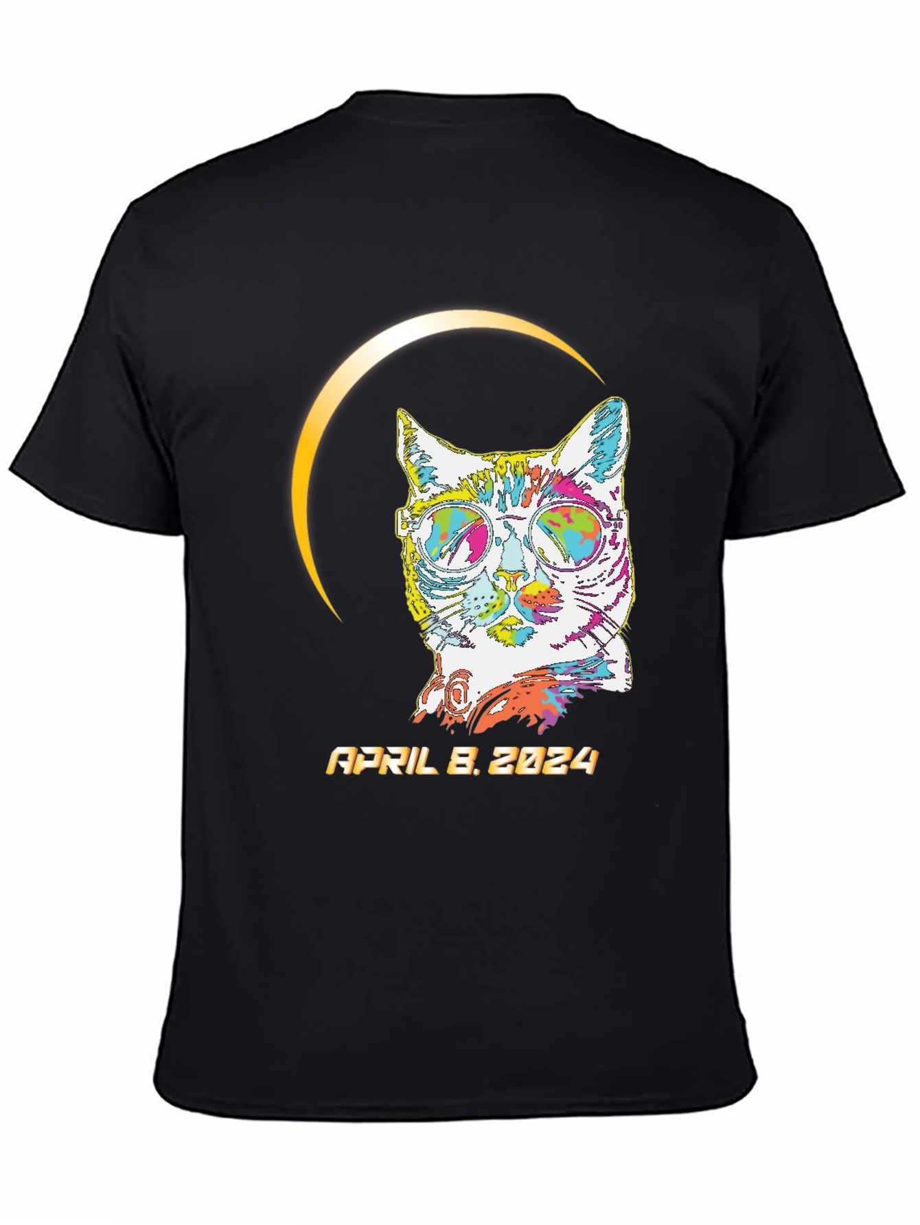 Eclipse Cat April 8 2024 T-Shirt