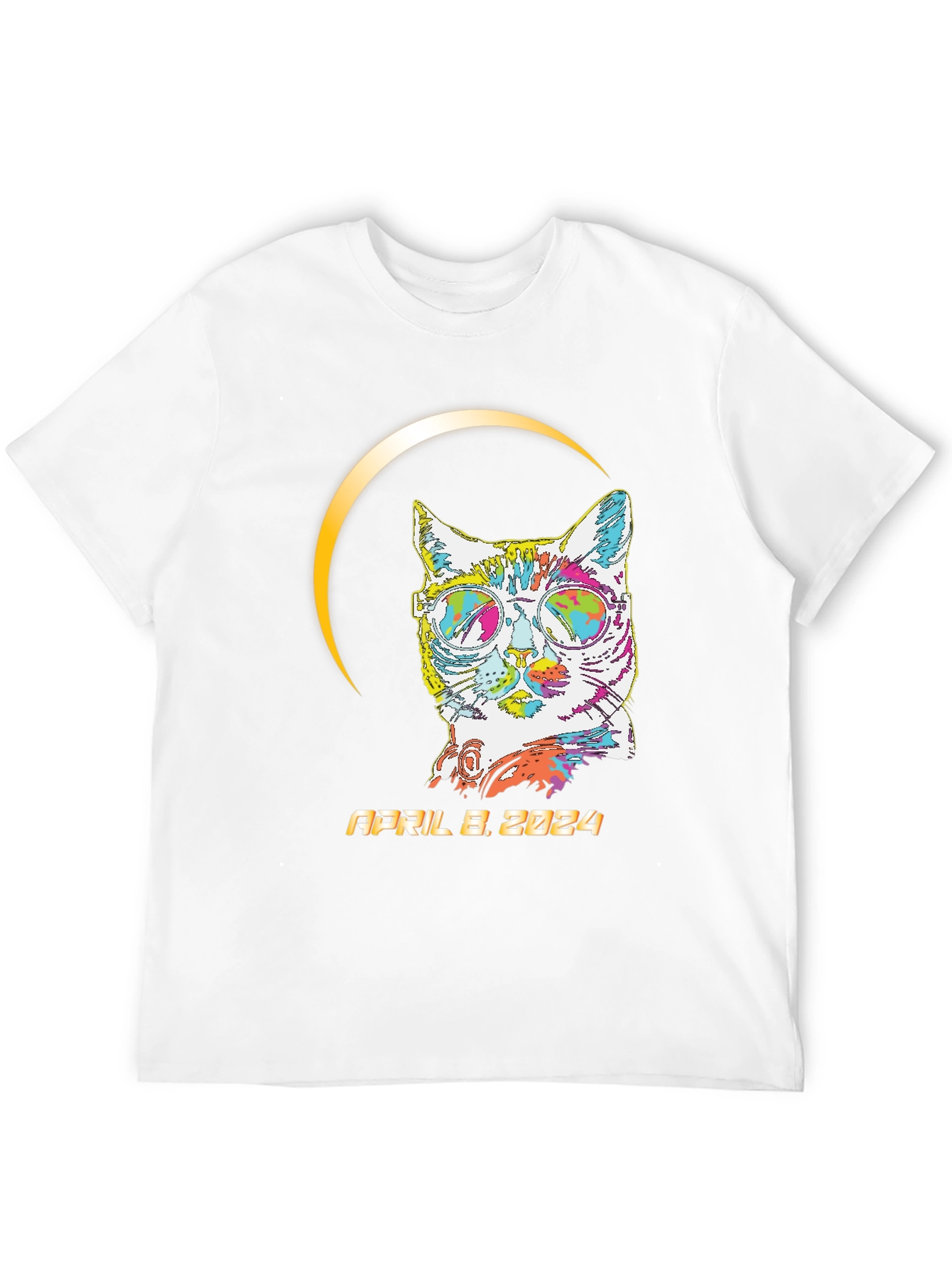 Eclipse Cat April 8 2024 T-Shirt