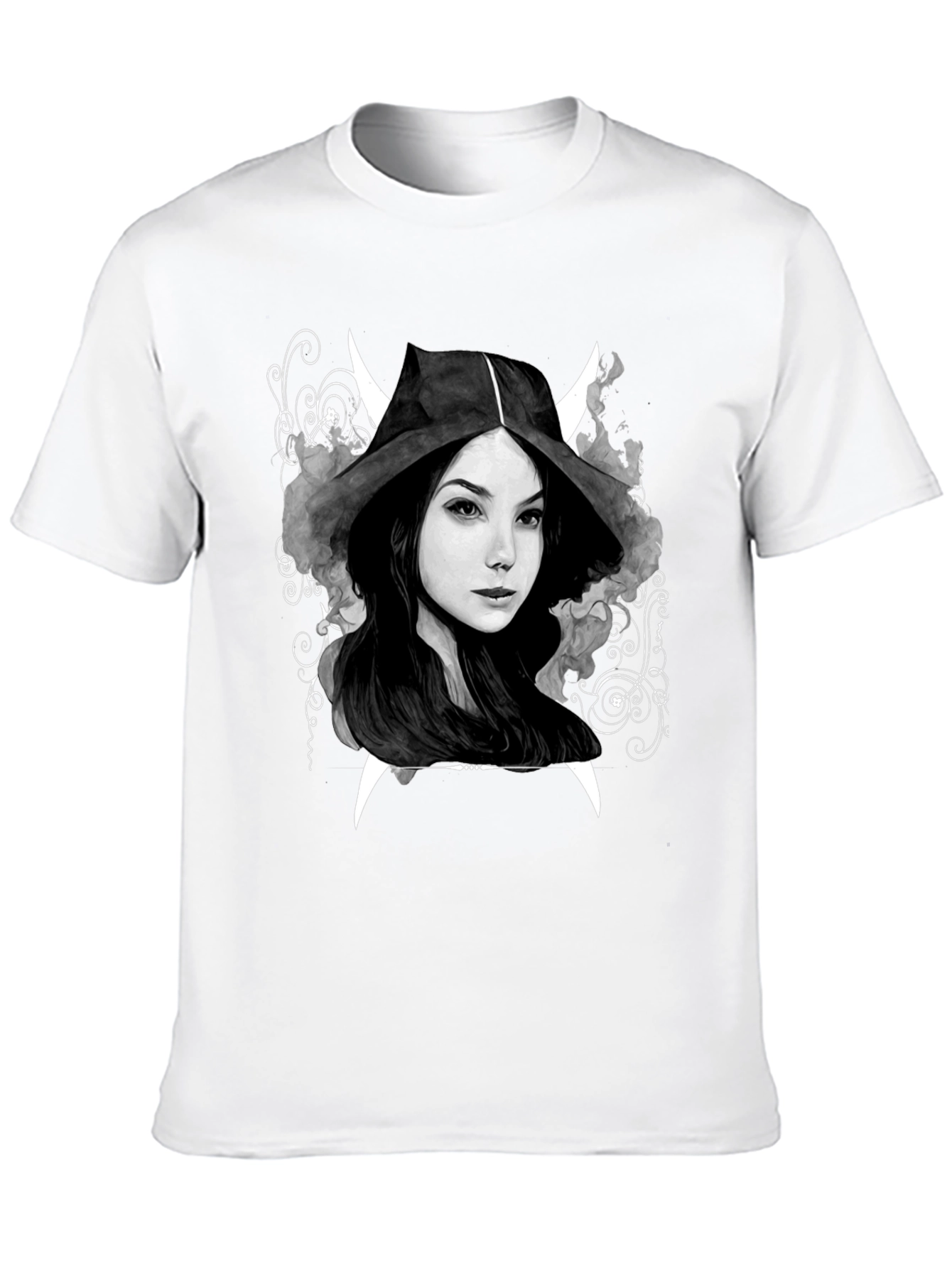 Dark Witch Graphic Tee - Mens Black Cotton T-Shirt