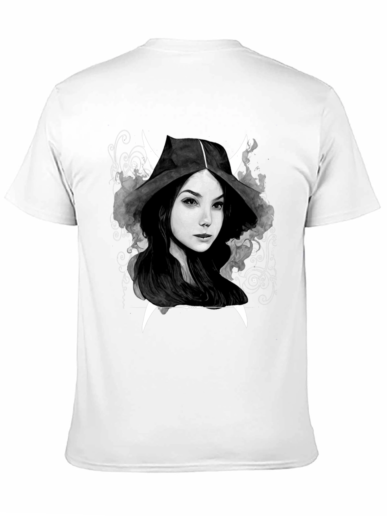 Dark Witch Graphic Tee - Mens Black Cotton T-Shirt