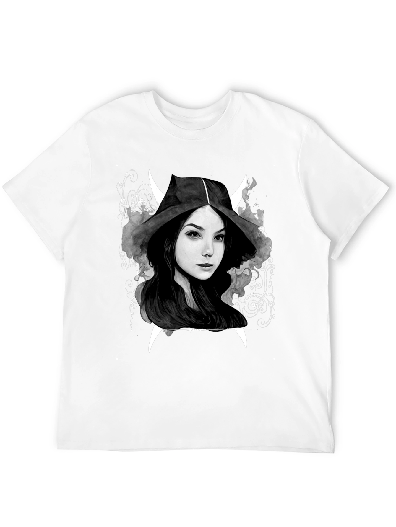 Dark Witch Graphic Tee - Mens Black Cotton T-Shirt