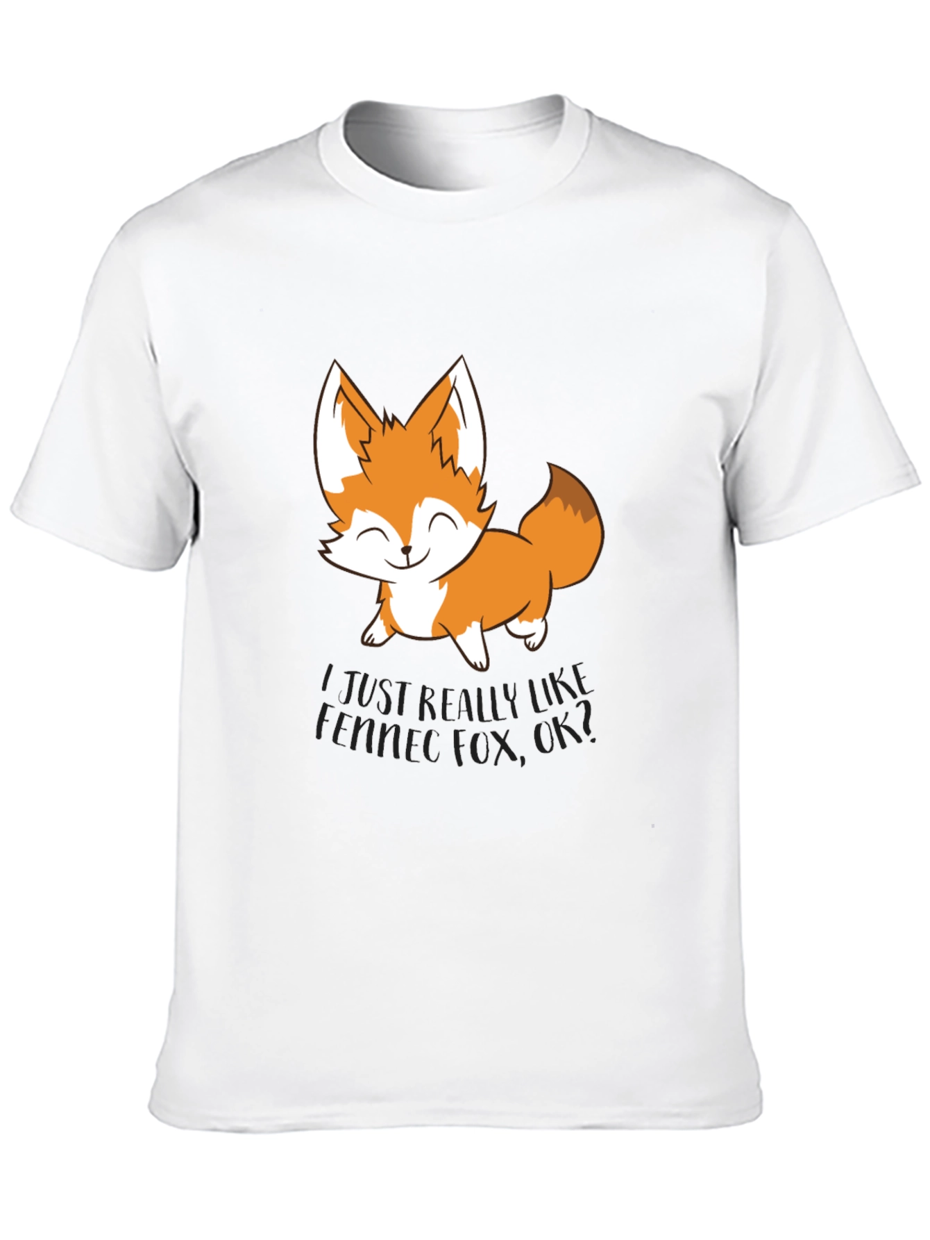 Cute Fox Graphic T-Shirt - Unisex Black Tee