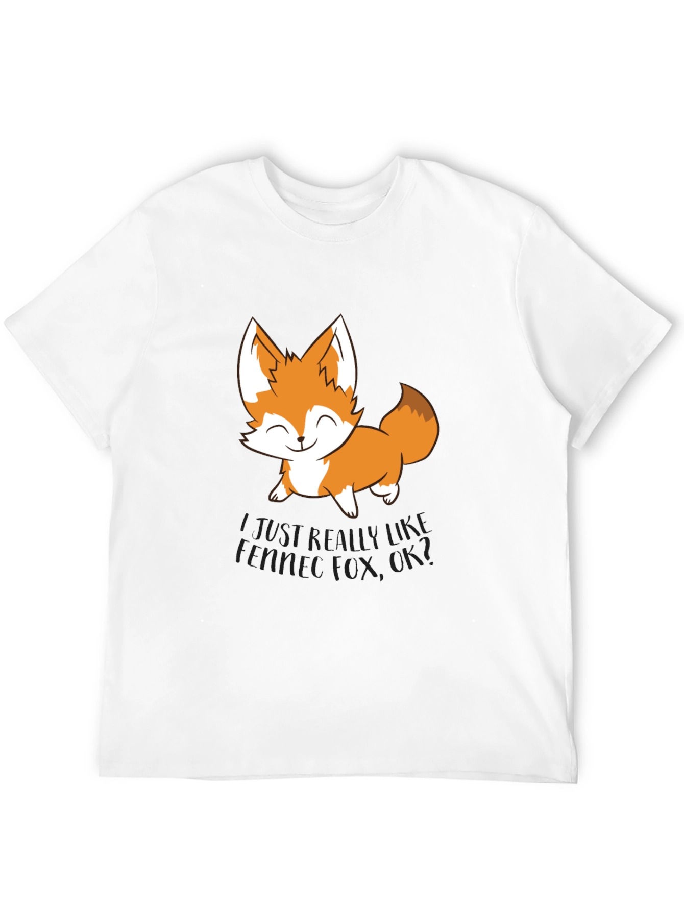 Cute Fox Graphic T-Shirt - Unisex Black Tee