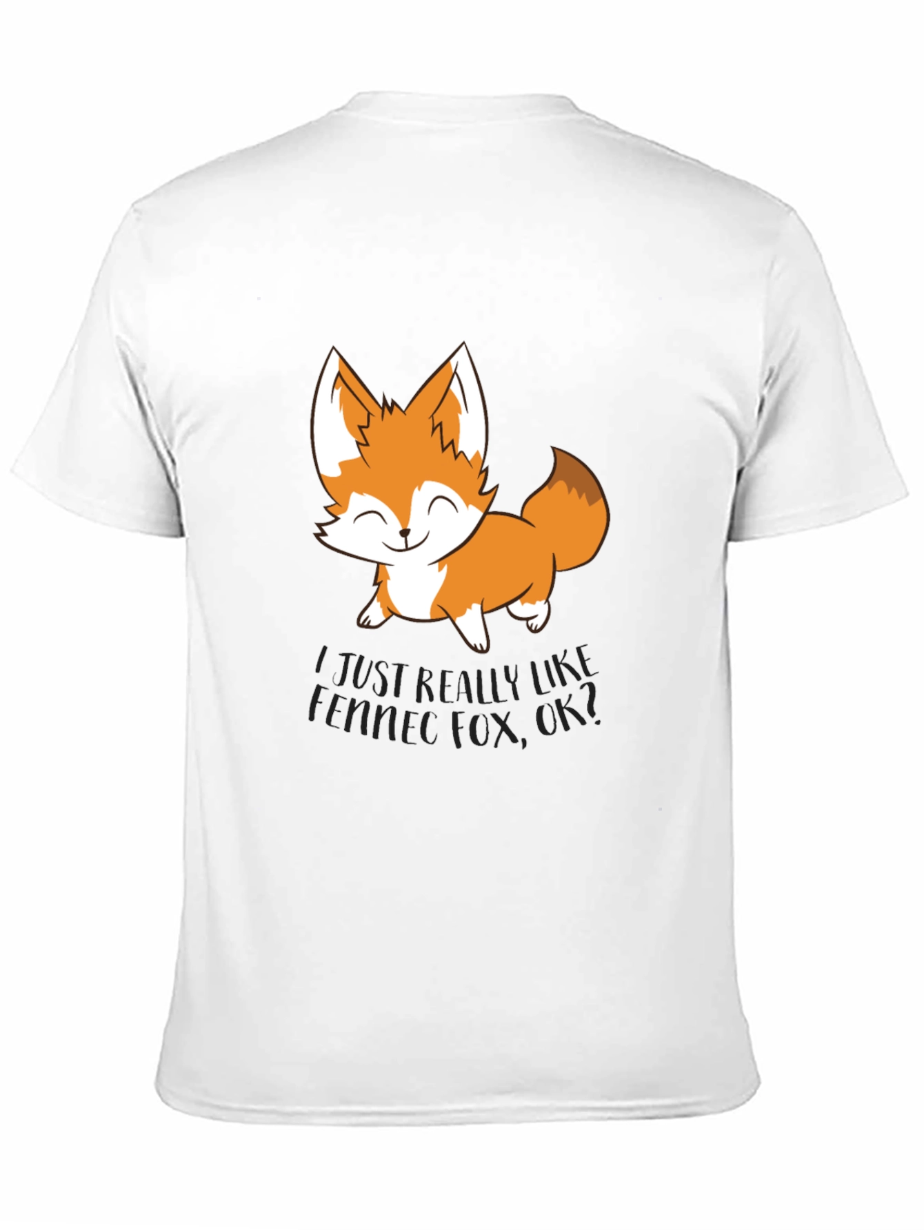 Cute Fox Graphic T-Shirt - Unisex Black Tee