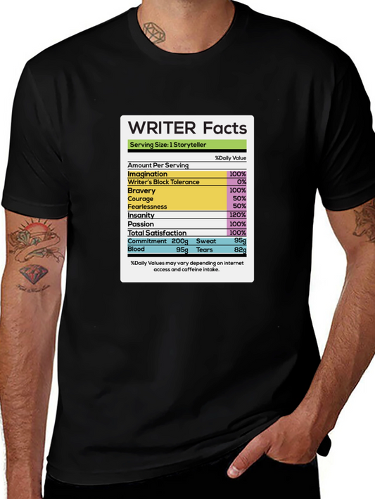 Writer Facts T-Shirt - Storyteller Edition