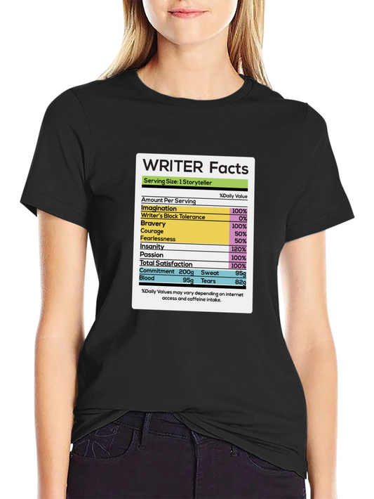 Writer Facts T-Shirt - Storyteller Edition