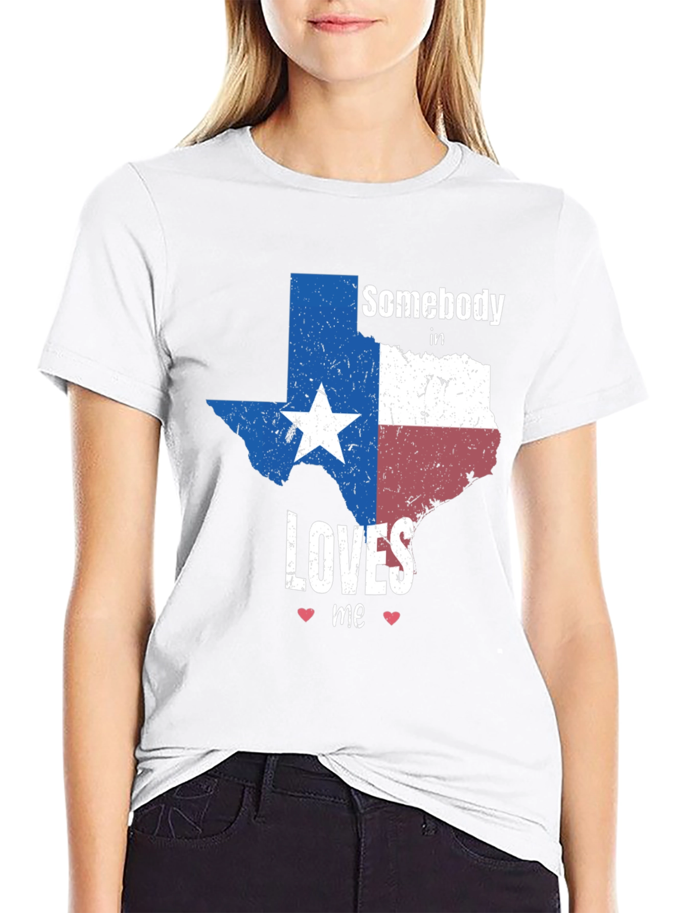 Texas Pride Graphic Tee - Somebody Loves Me Shirt