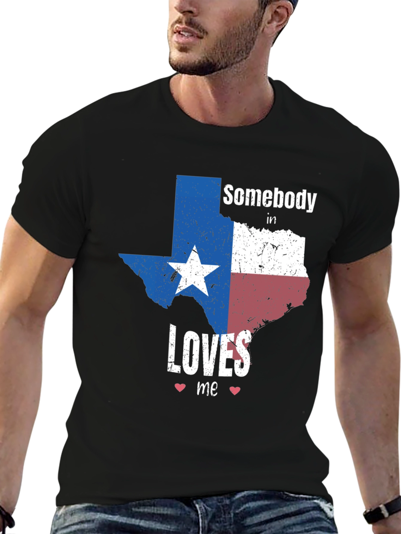 Texas Pride Graphic Tee - Somebody Loves Me Shirt