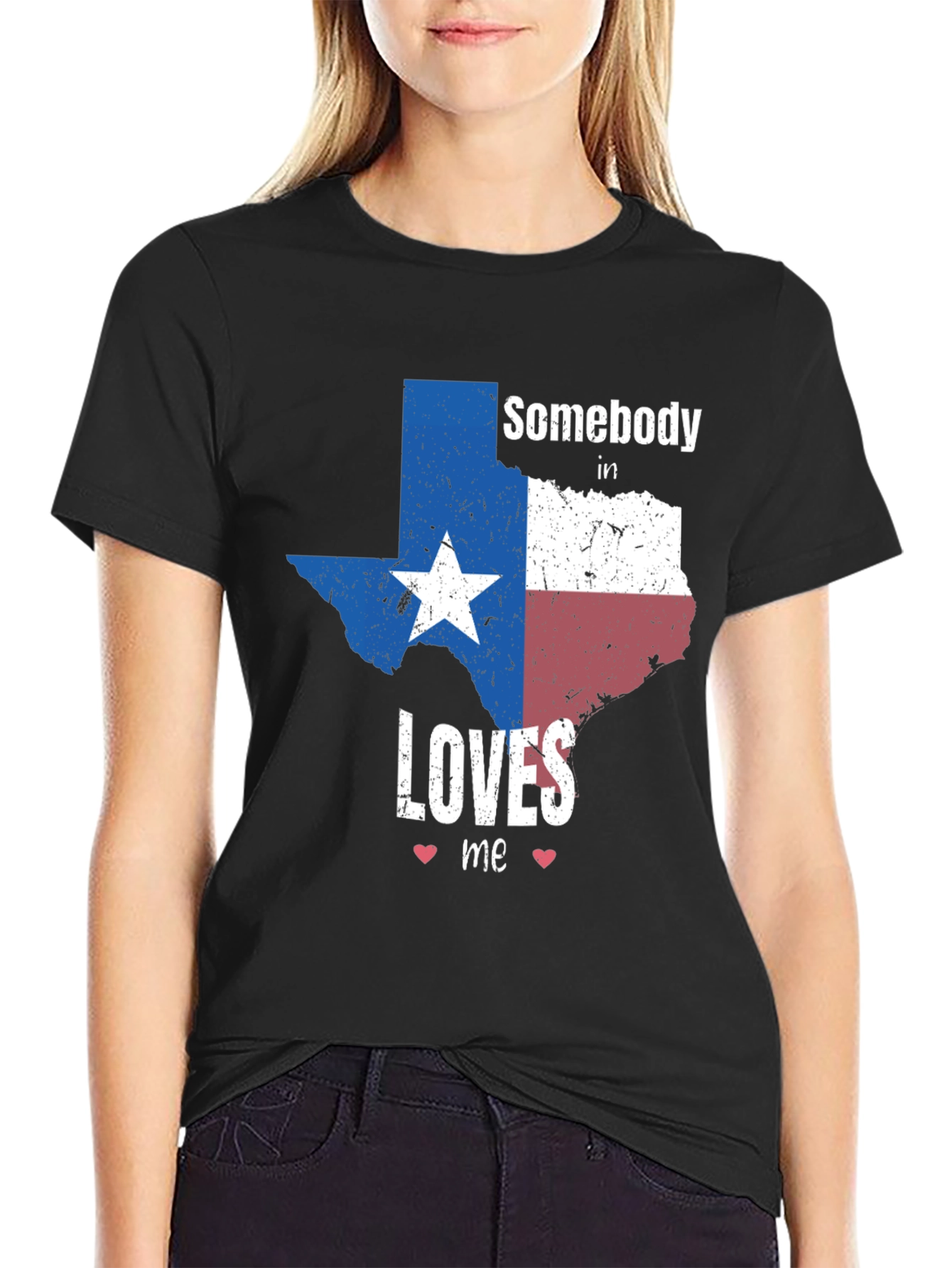Texas Pride Graphic Tee - Somebody Loves Me Shirt