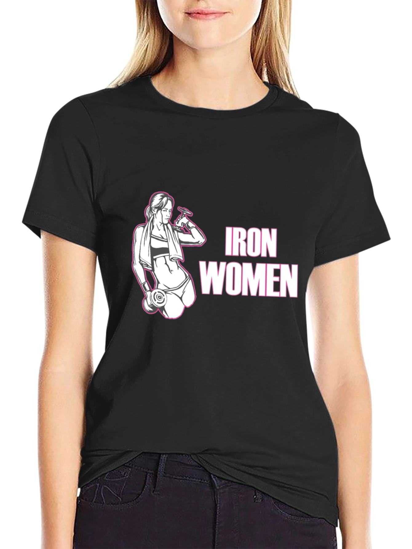 Iron Women Graphic T-Shirt - Black