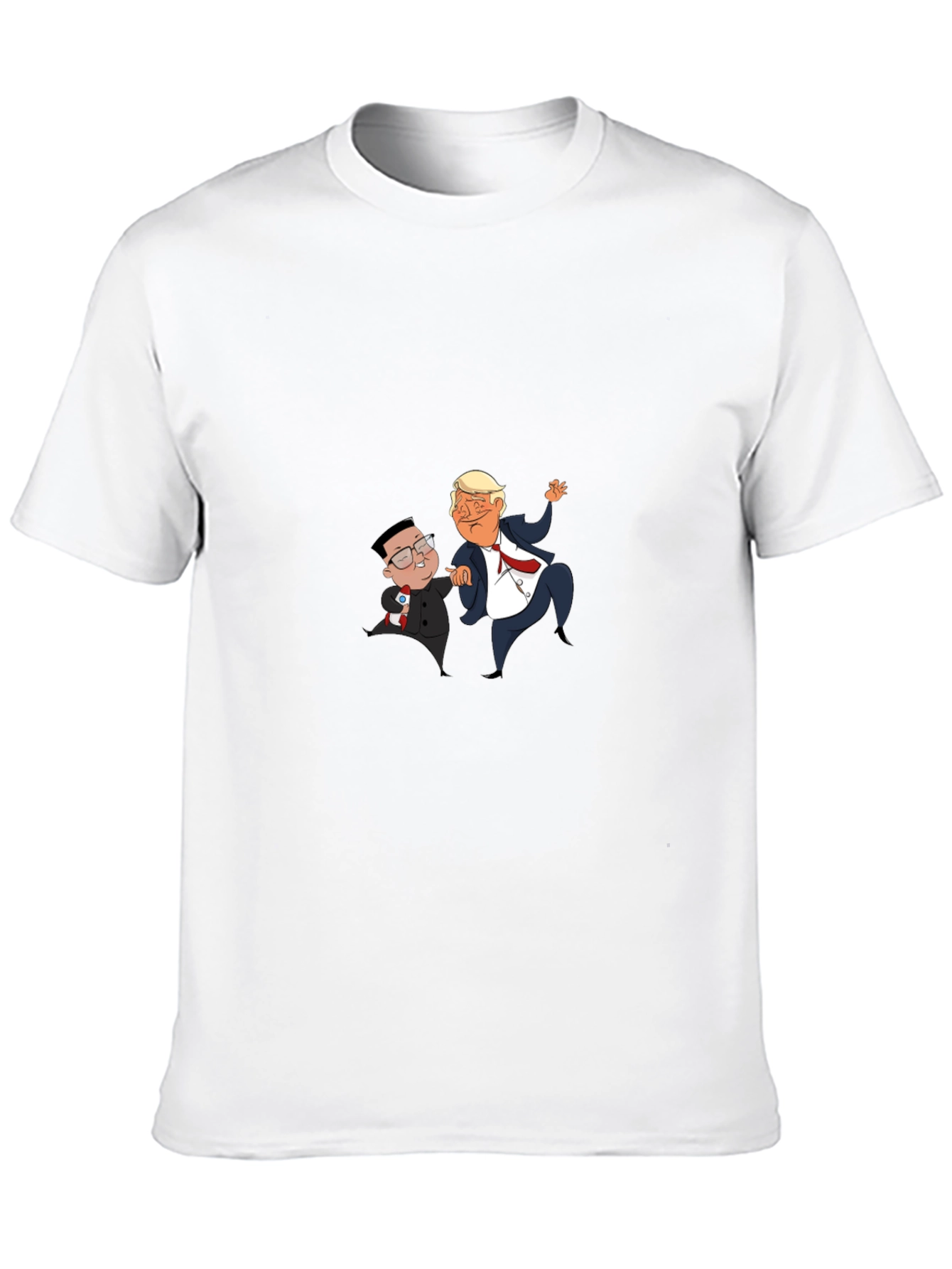 Political Cartoon Graphic Tee - Black T-Shirt