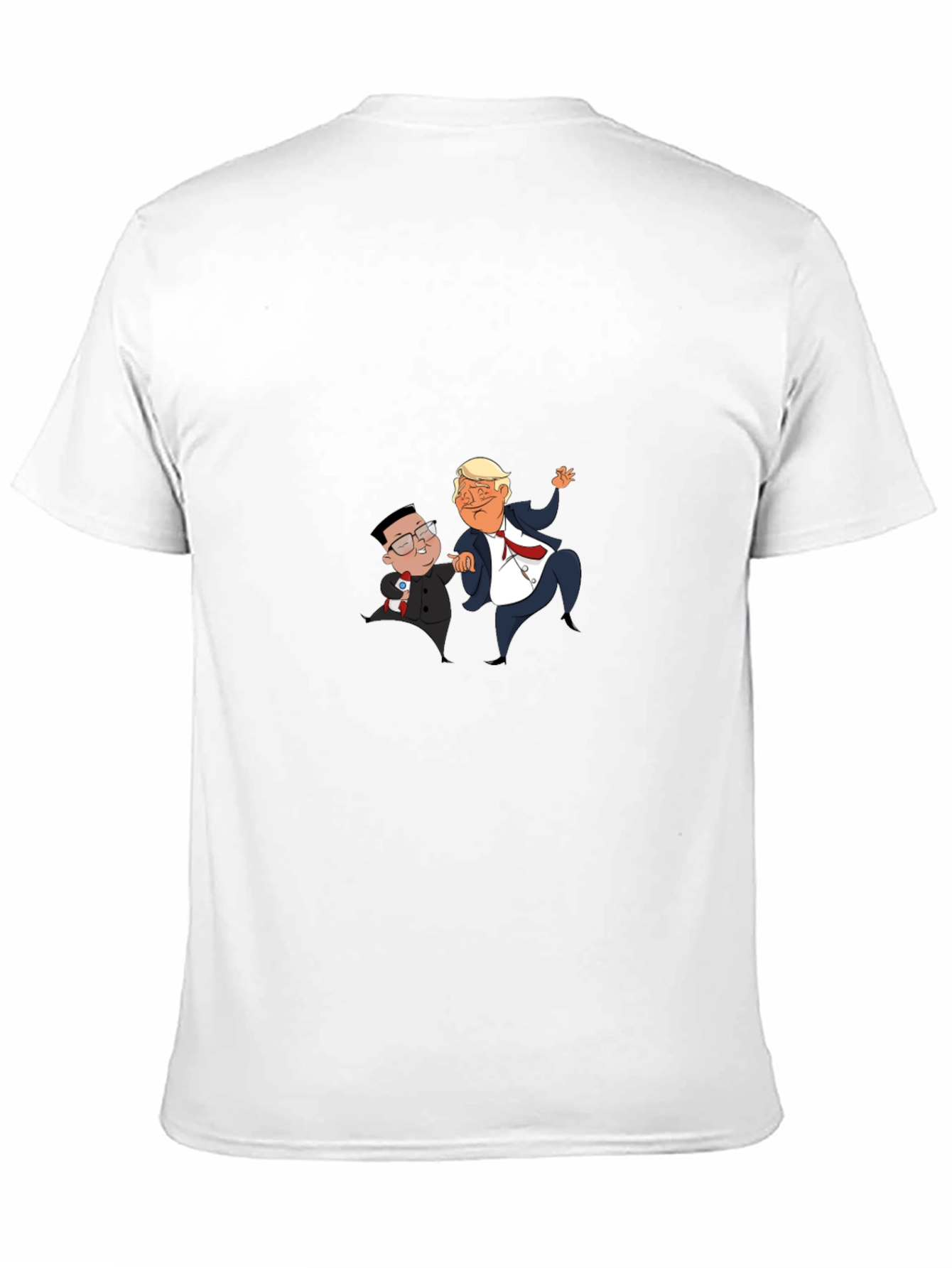 Political Cartoon Graphic Tee - Black T-Shirt