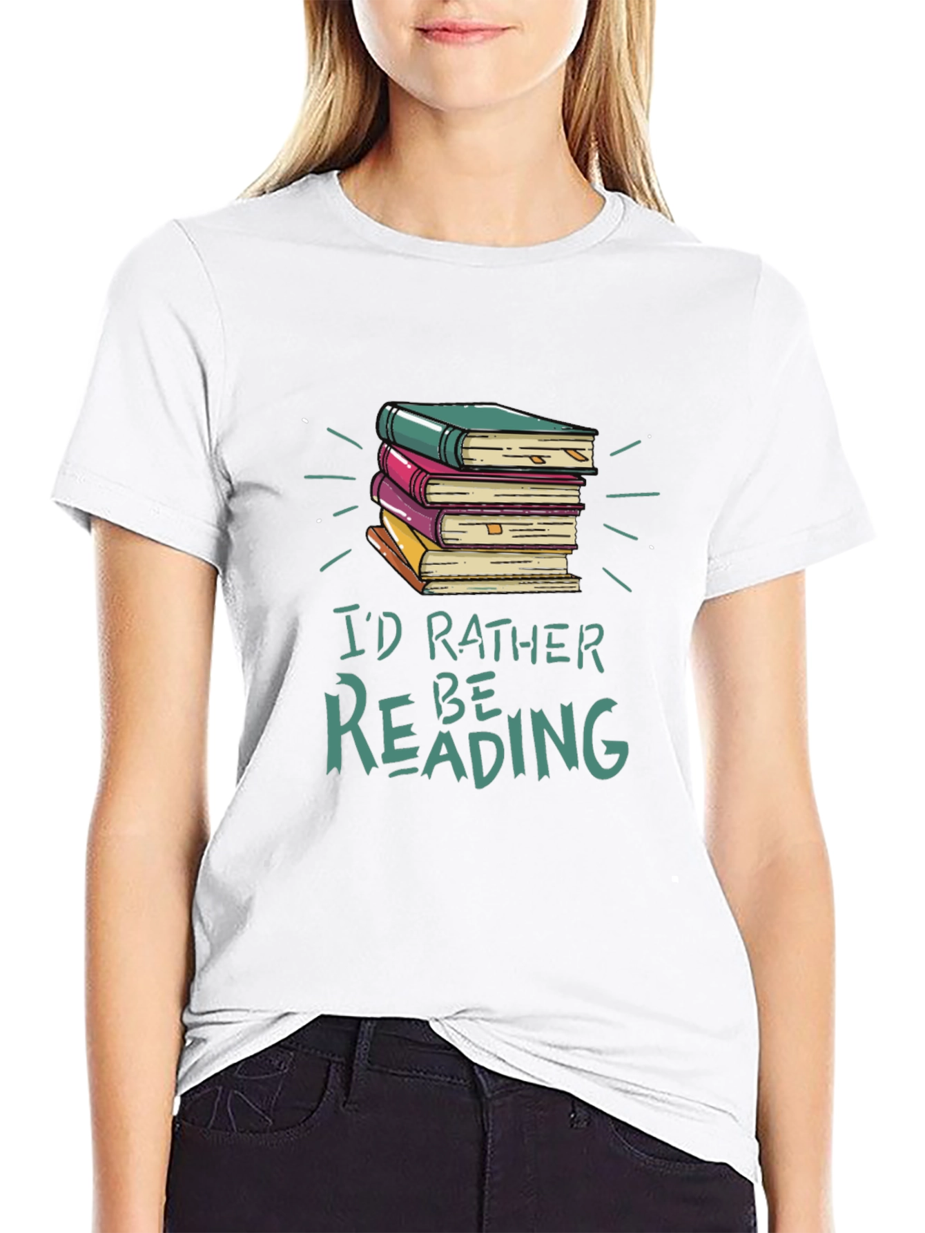 Id Rather Be Reading Book T-Shirt