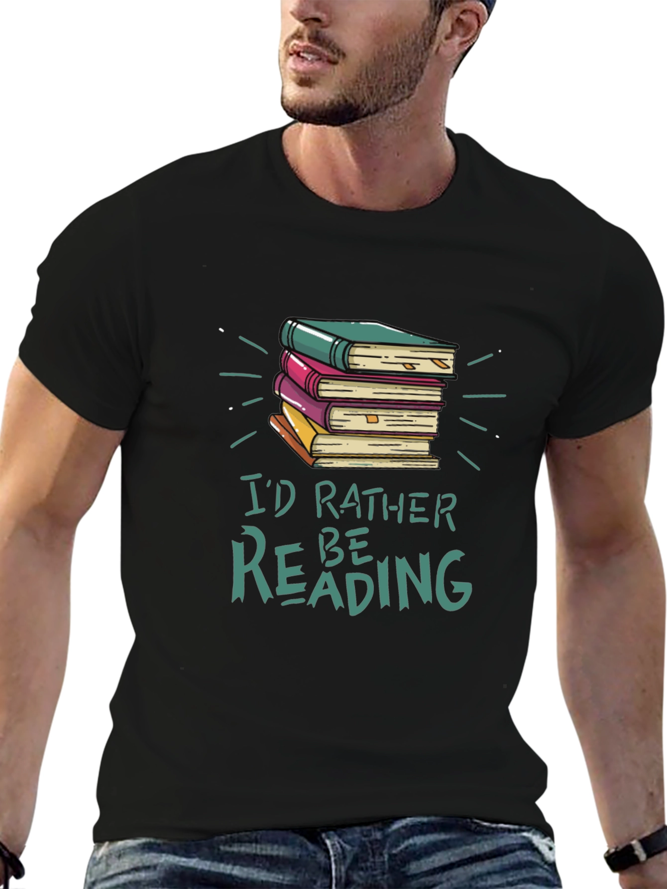 Id Rather Be Reading Book T-Shirt