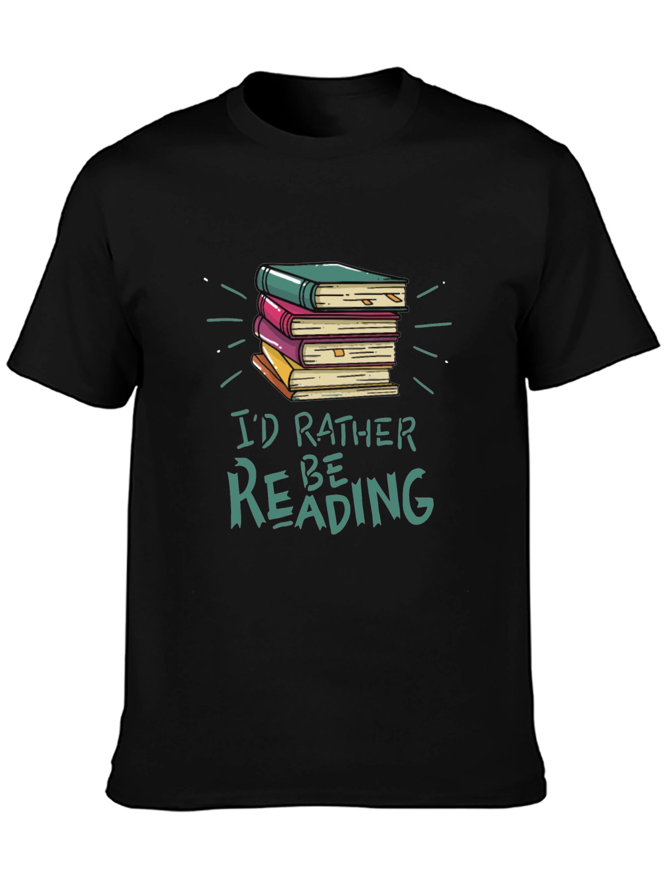 Id Rather Be Reading Book T-Shirt