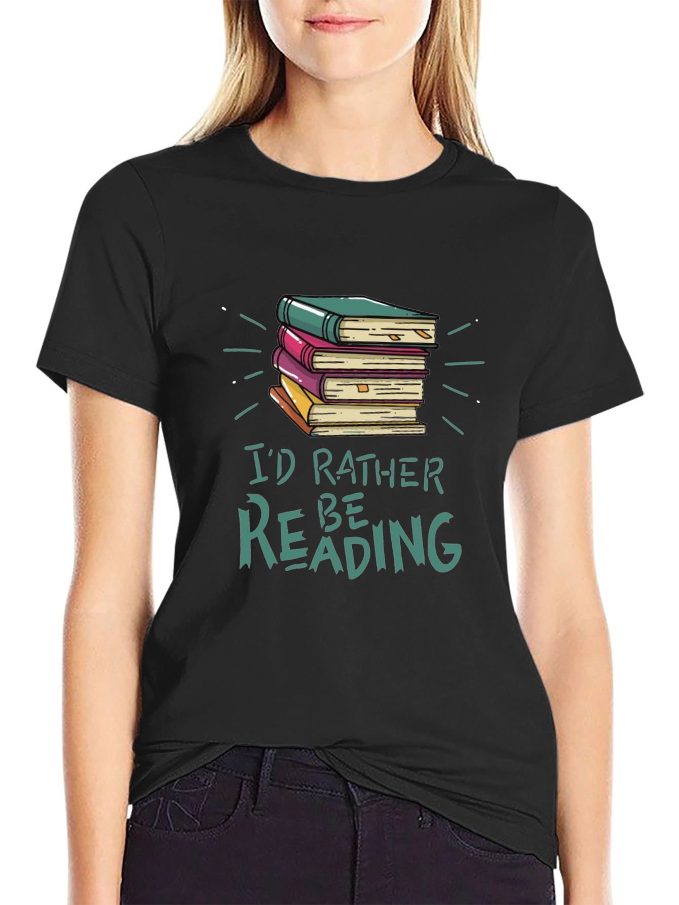 Id Rather Be Reading Book T-Shirt