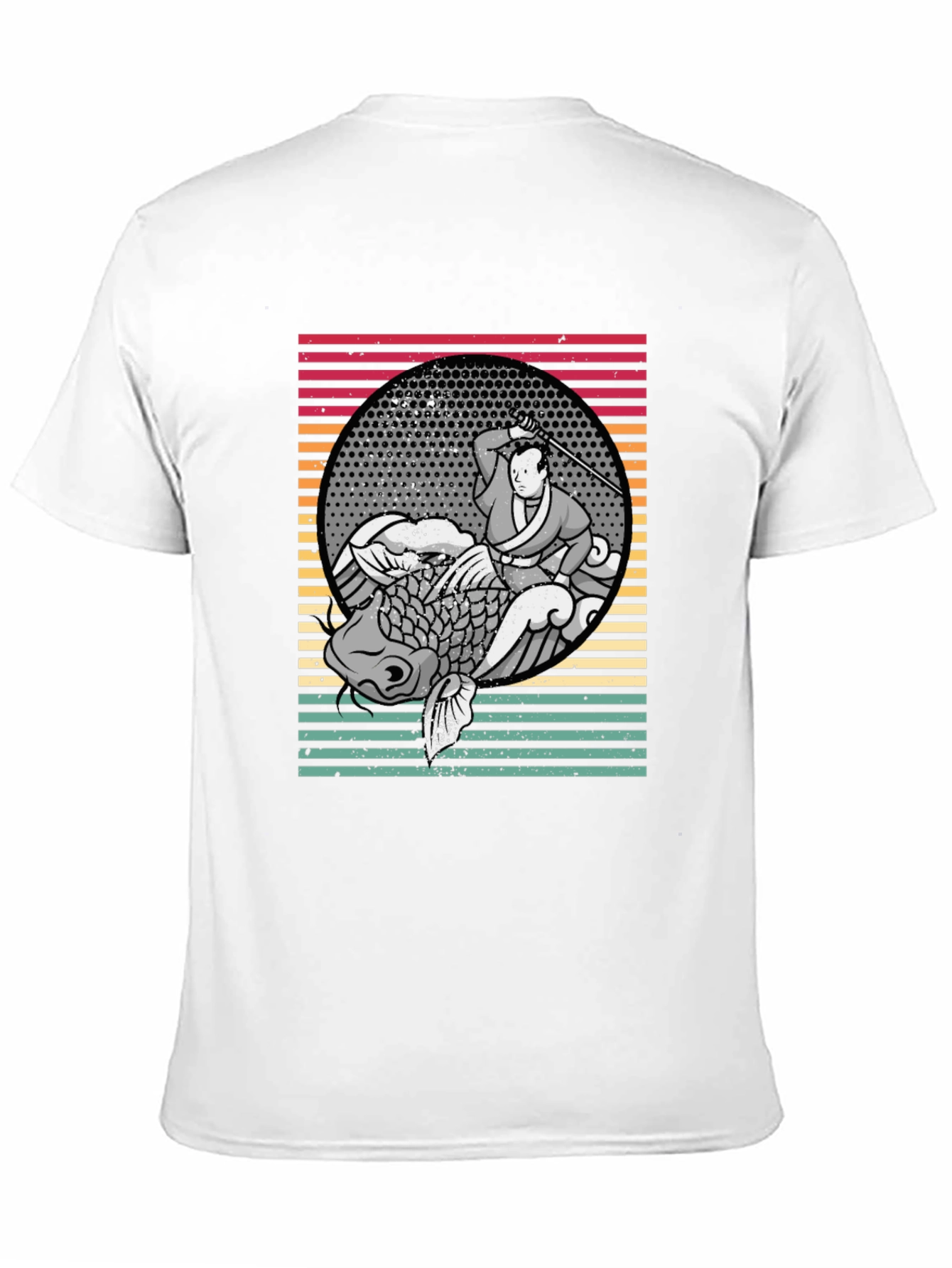 Samurai Koi Fish Graphic Tee