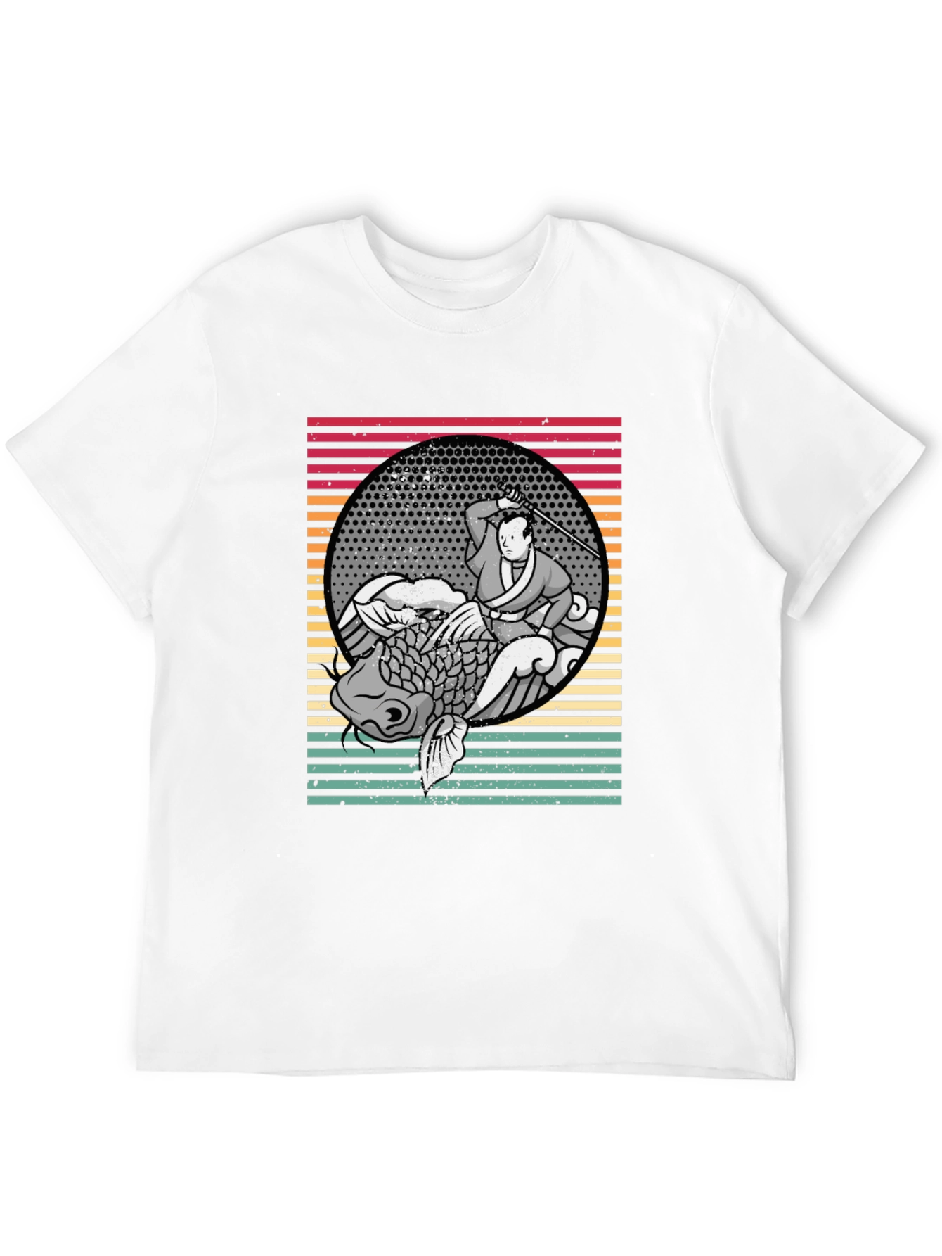 Samurai Koi Fish Graphic Tee