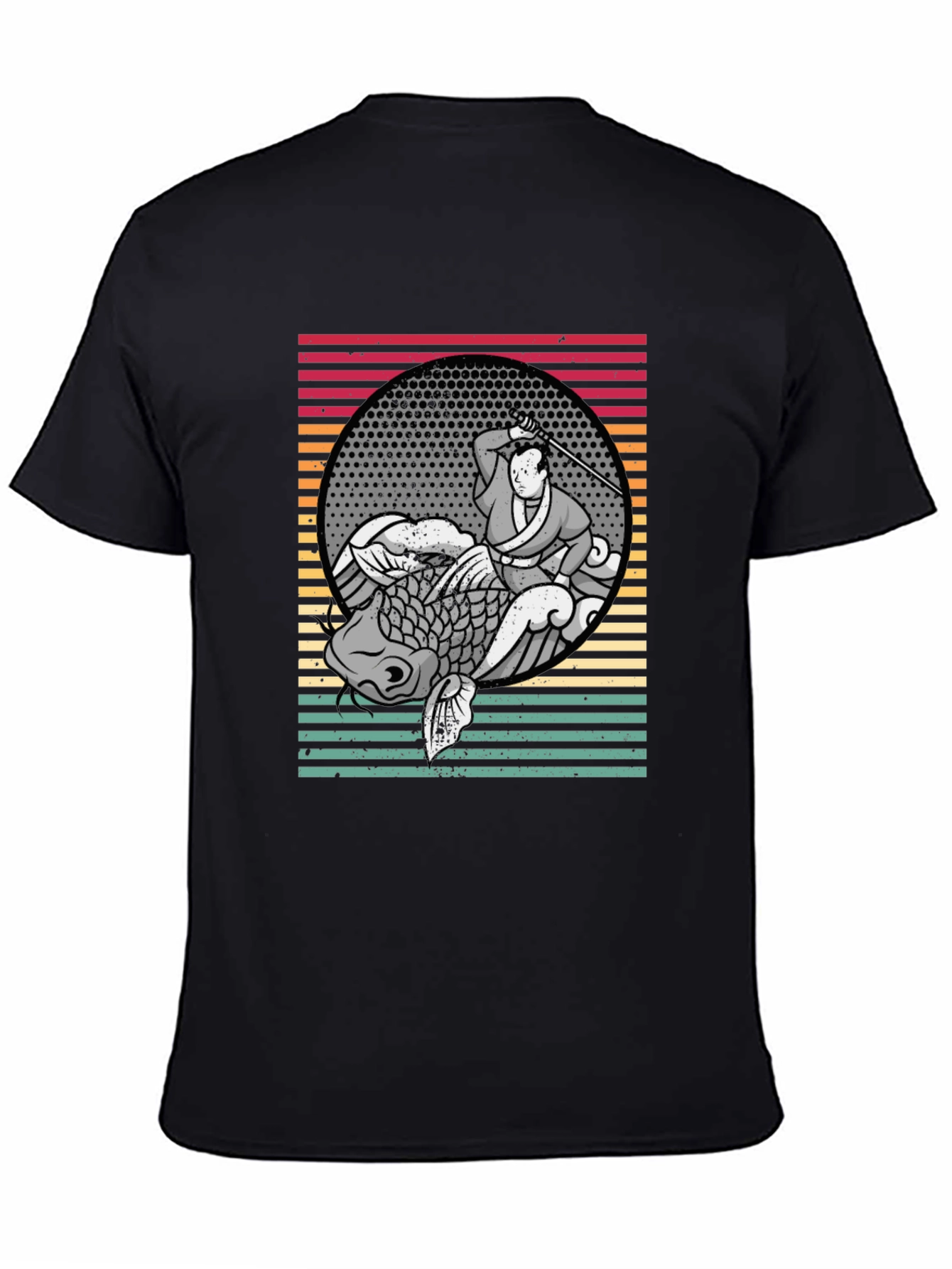 Samurai Koi Fish Graphic Tee