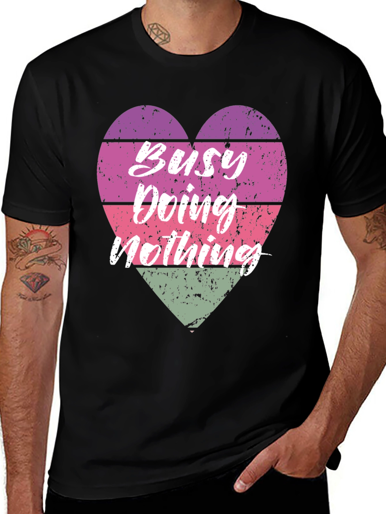 Busy Doing Nothing Graphic T-Shirt