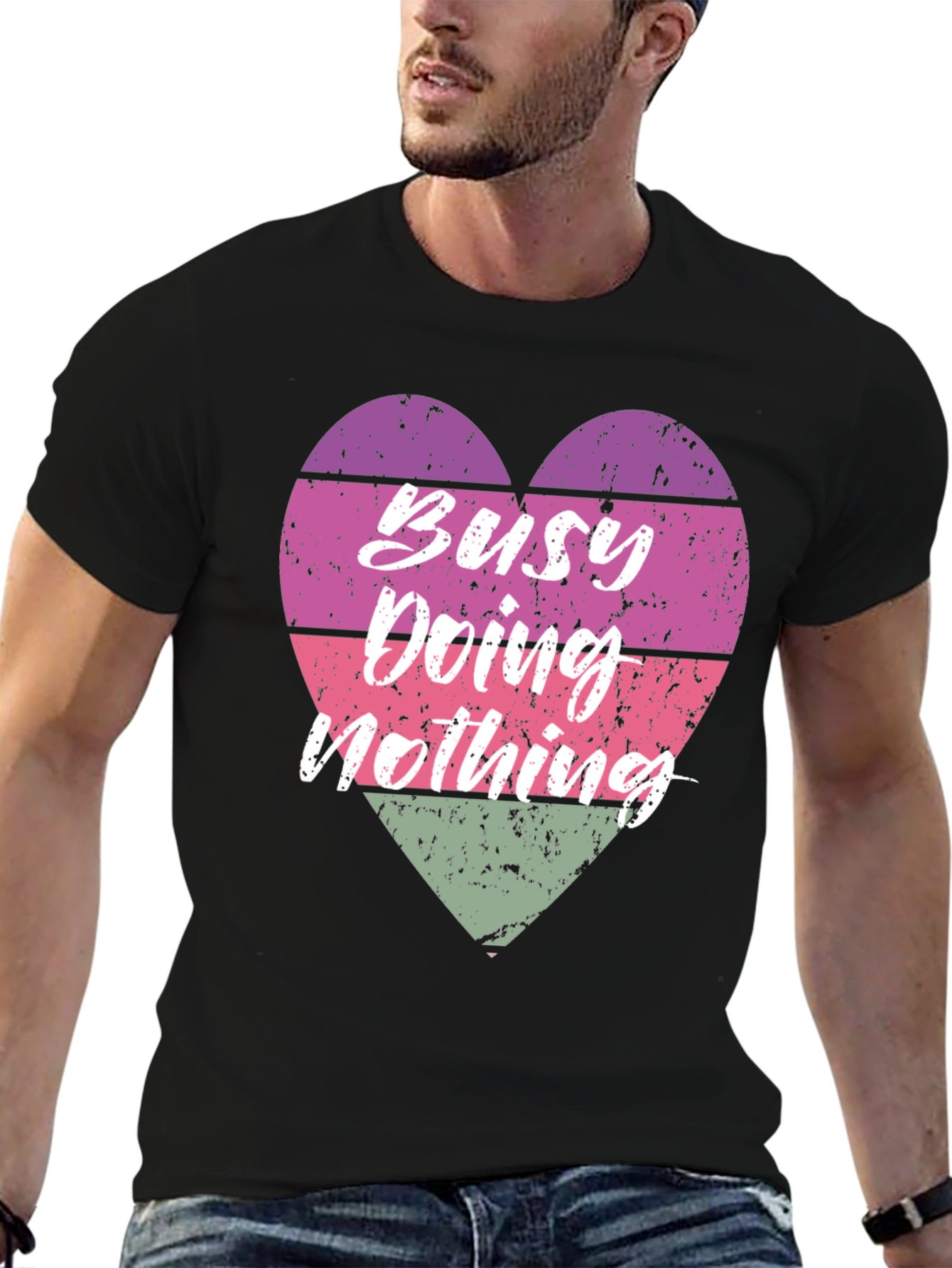 Busy Doing Nothing Graphic T-Shirt
