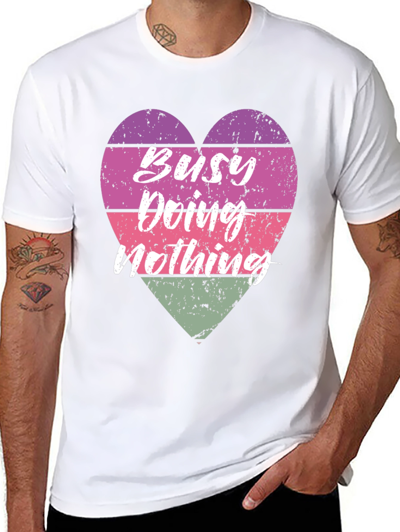 Busy Doing Nothing Graphic T-Shirt