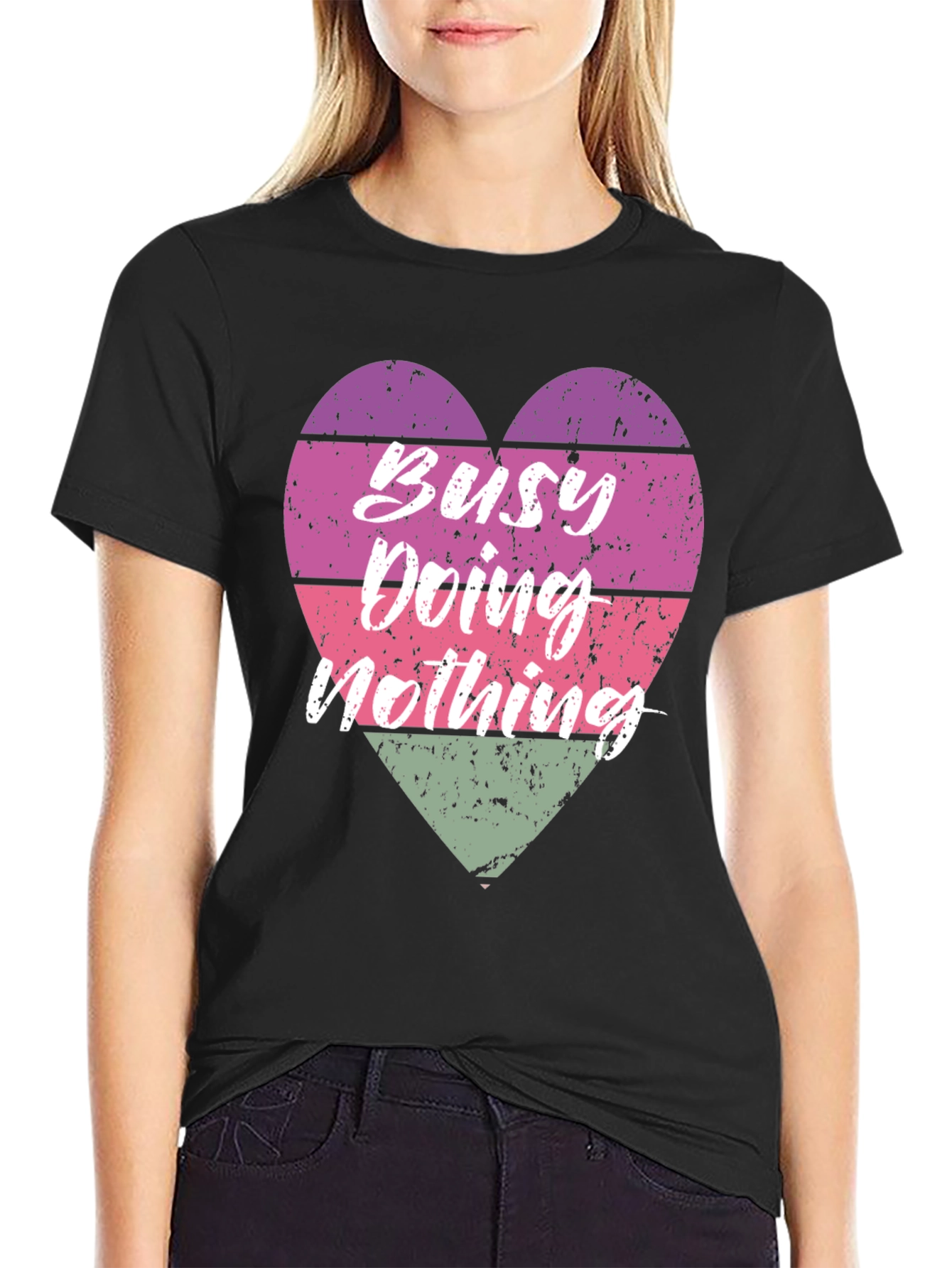 Busy Doing Nothing Graphic T-Shirt