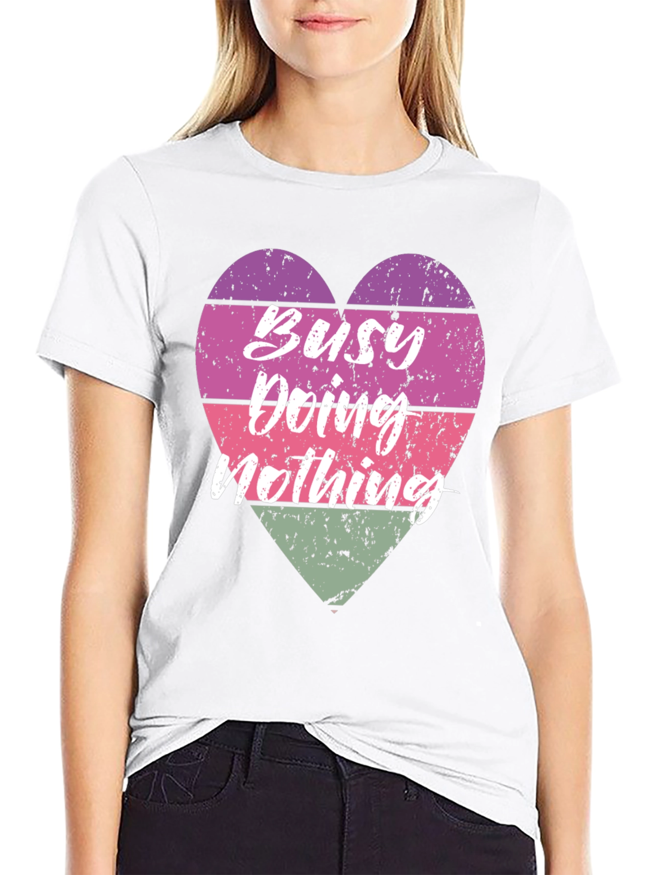 Busy Doing Nothing Graphic T-Shirt