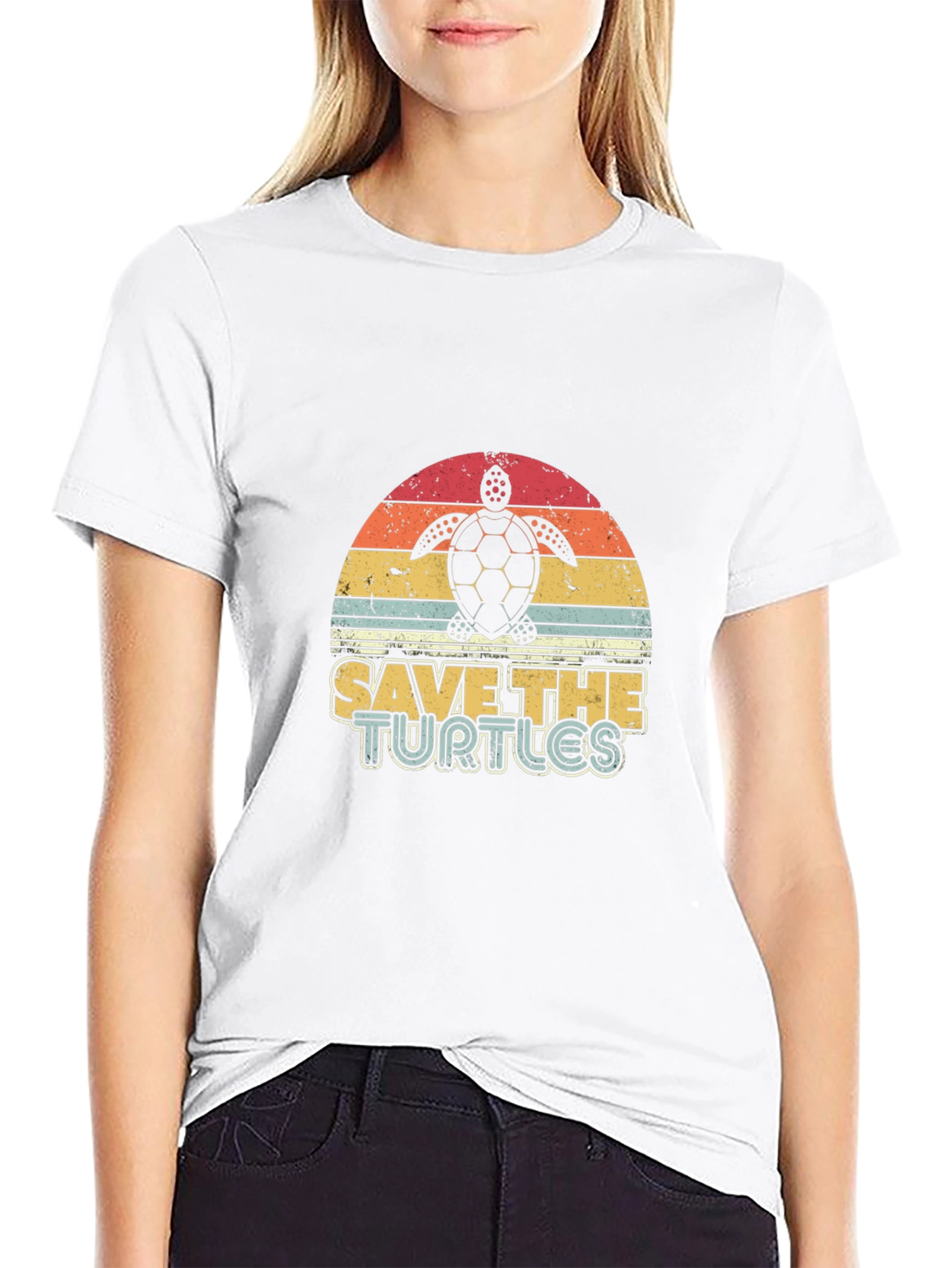 Save the Turtles Retro Graphic Tee