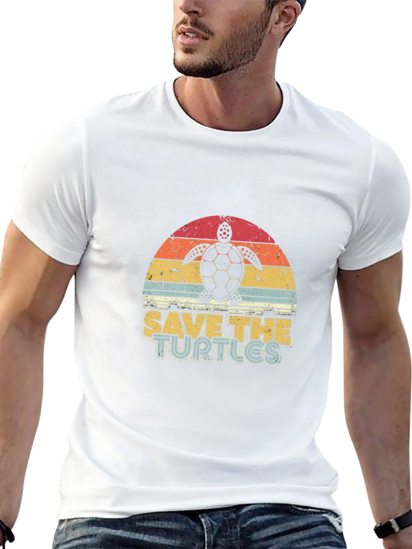 Save the Turtles Retro Graphic Tee
